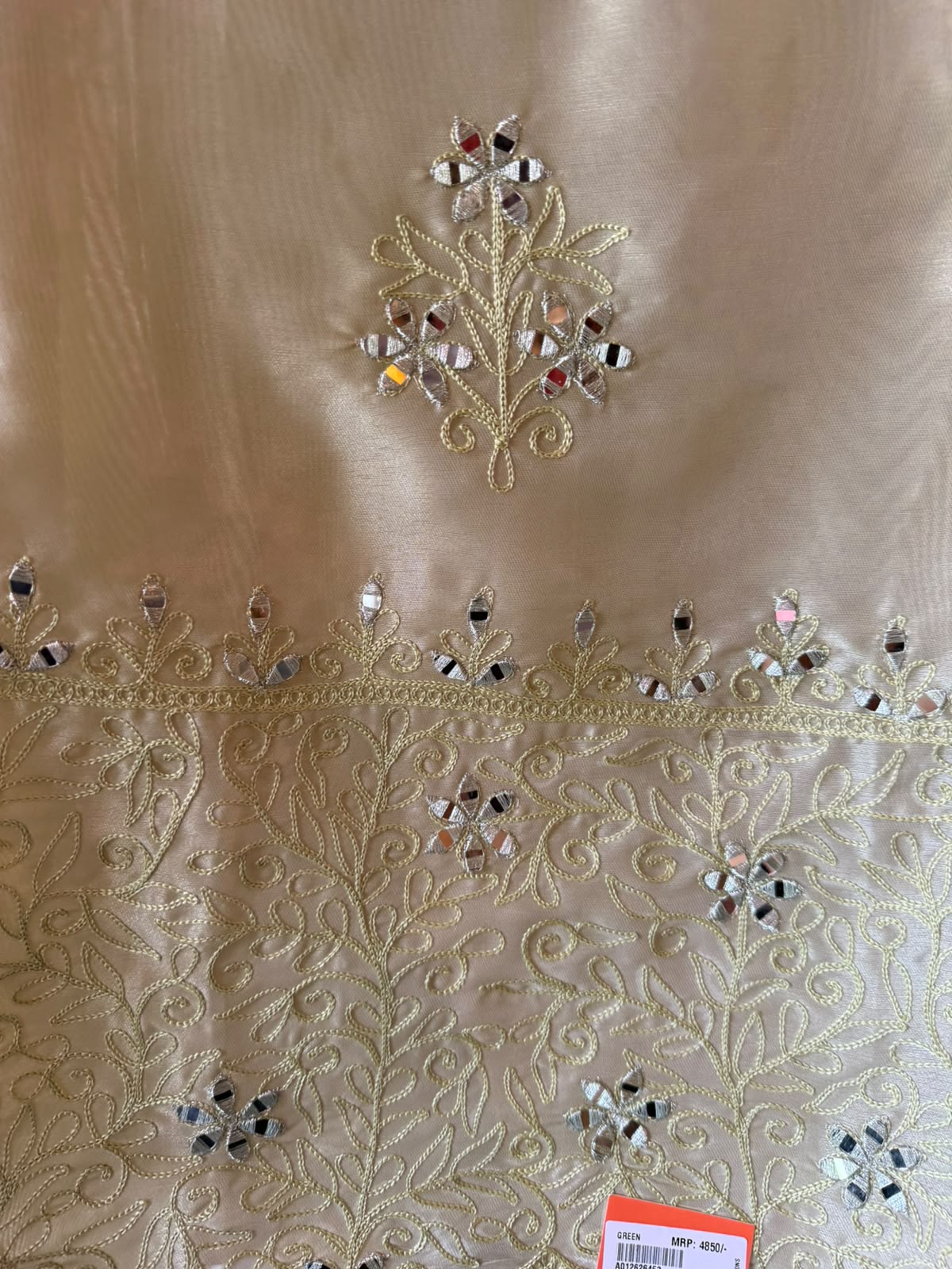 Pure baluchiri tissue silk suit
