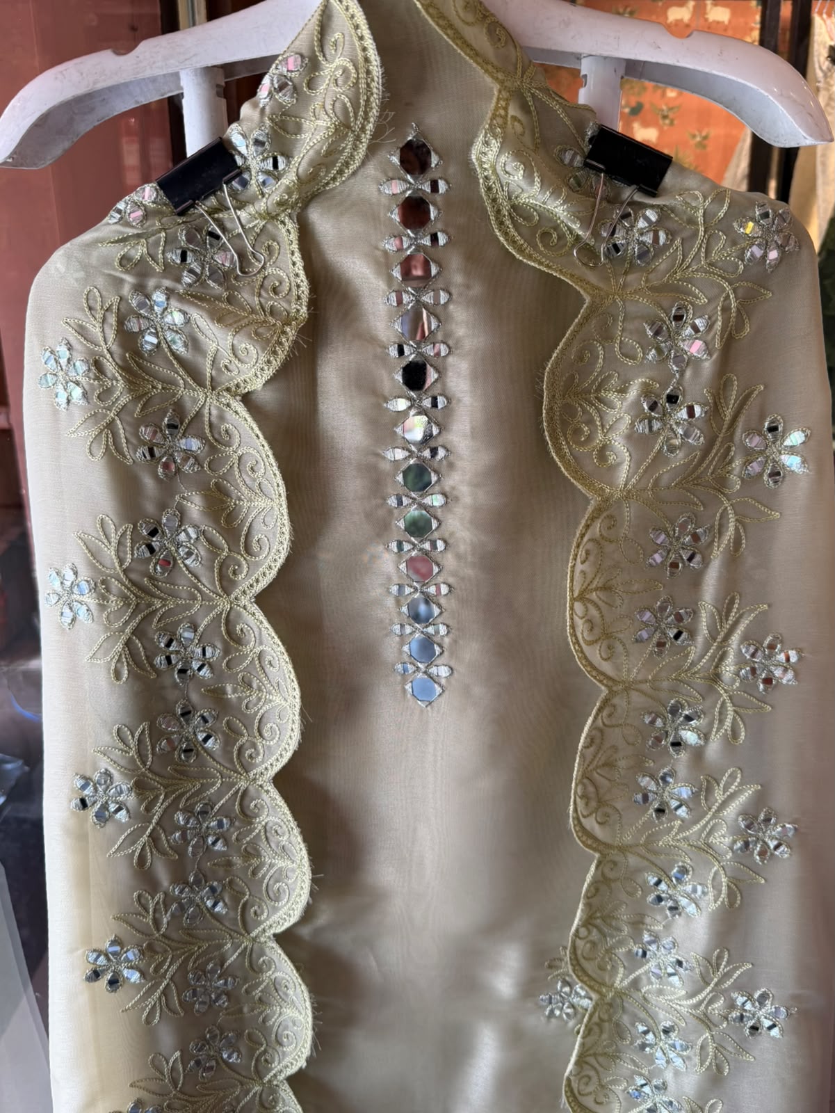 Pure baluchiri tissue silk suit