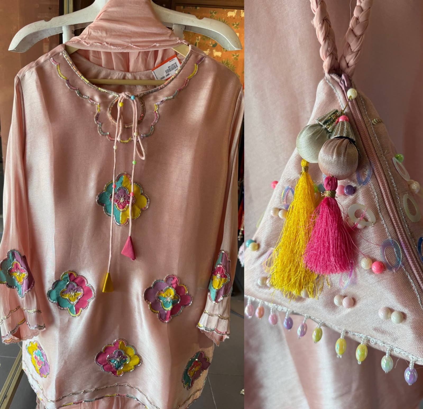Designer Appliqué Farshi salwar suit