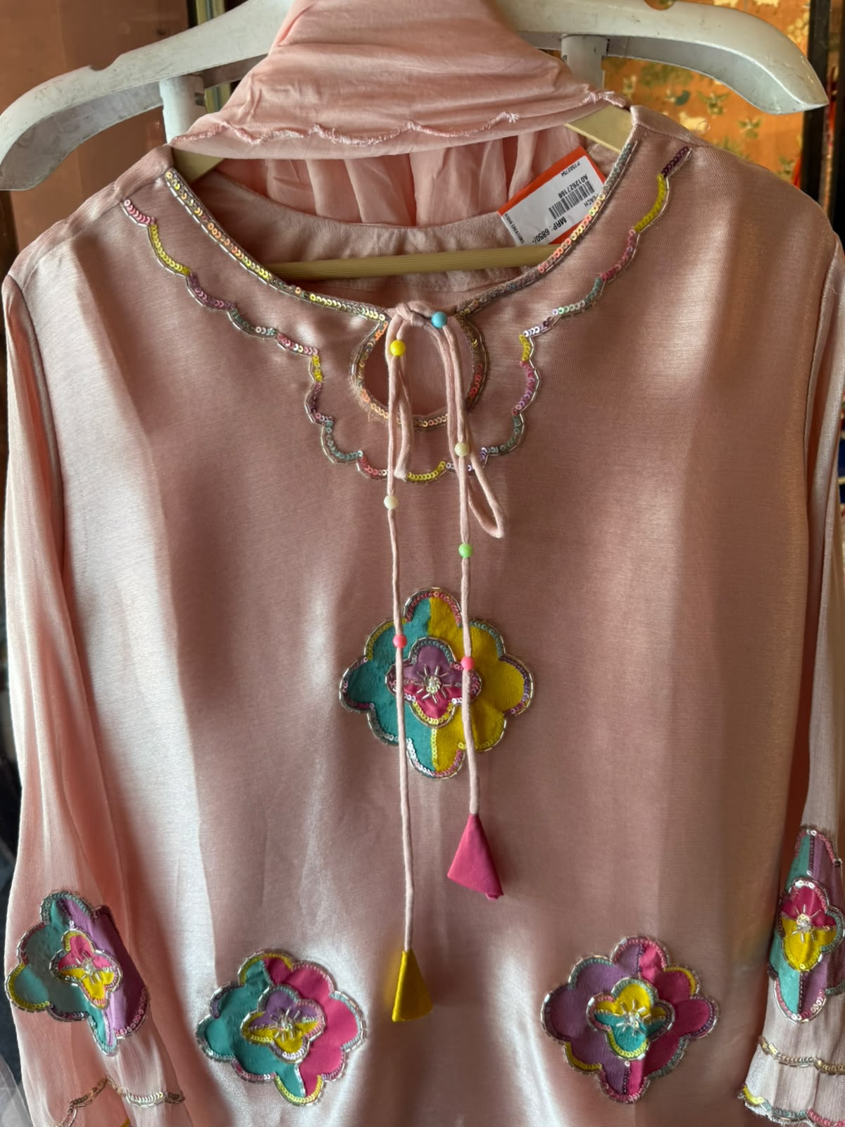 Designer Appliqué Farshi salwar suit