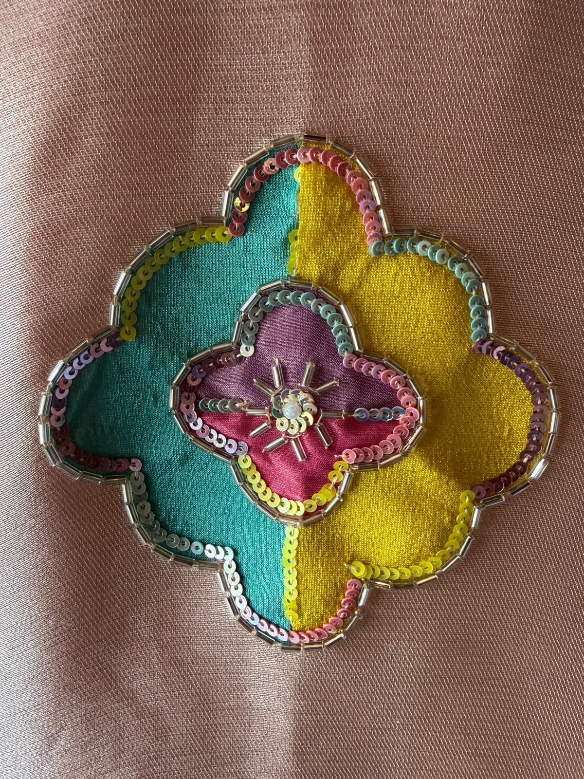 Designer Appliqué Farshi salwar suit