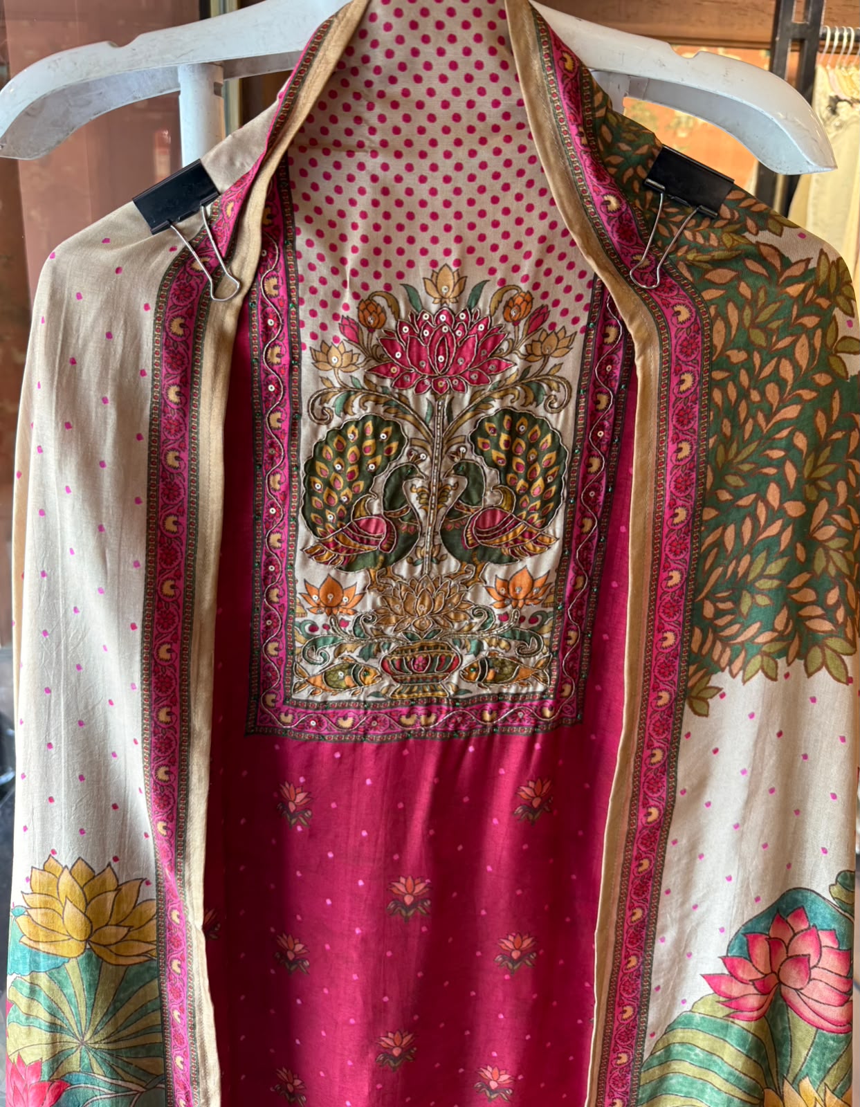 Peacock Lotus Designer Suit Set