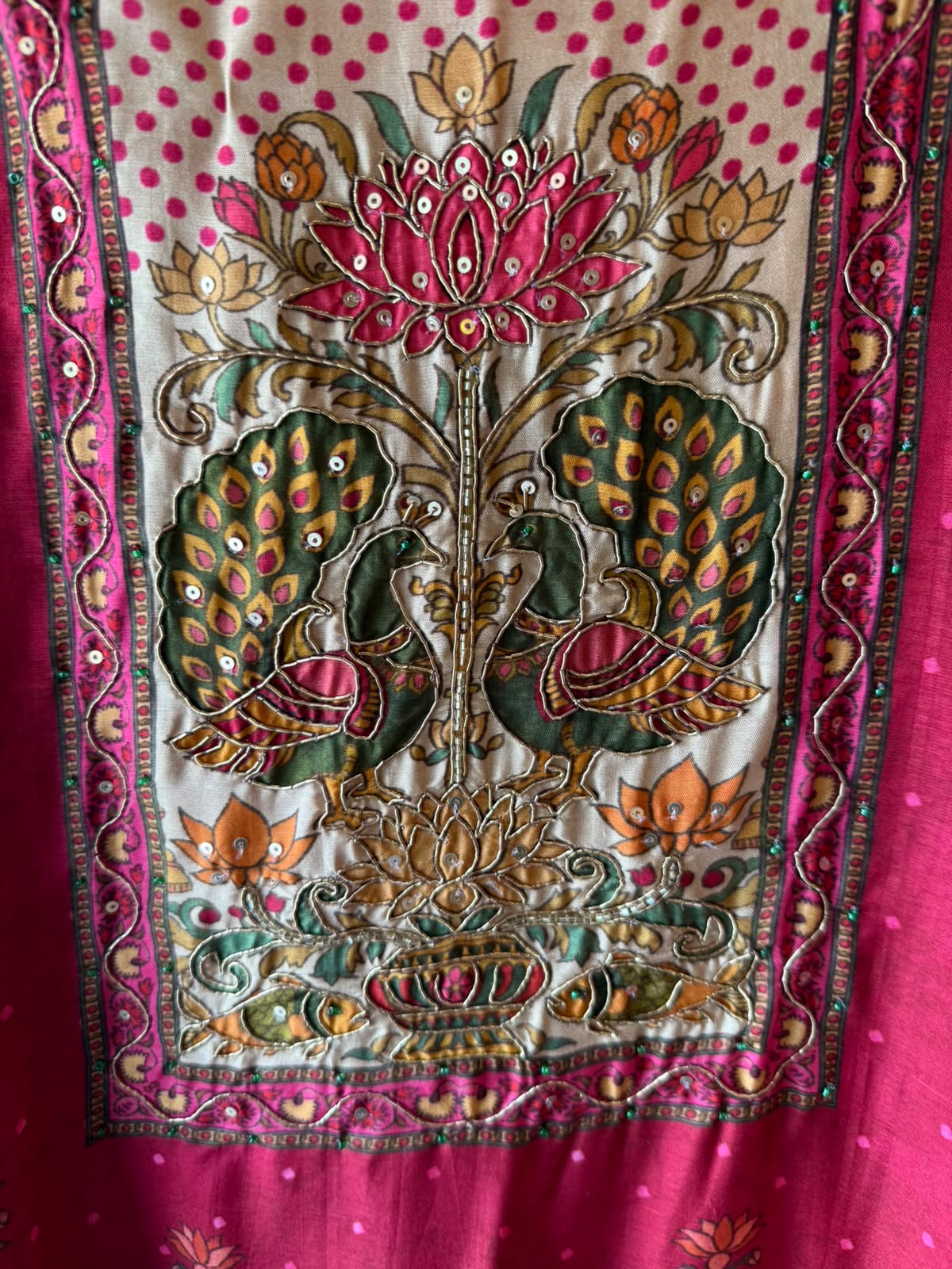 Peacock Lotus Designer Suit Set