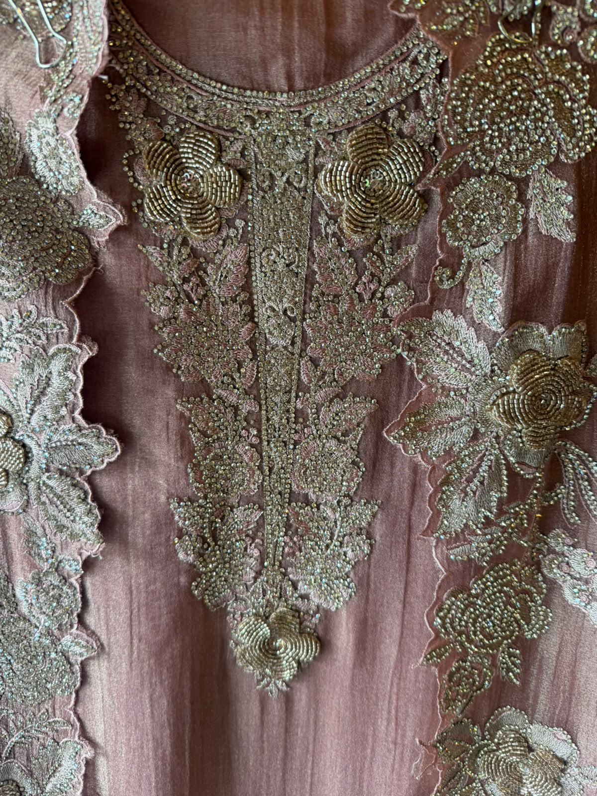 Crushed tissue Partywear Suit set