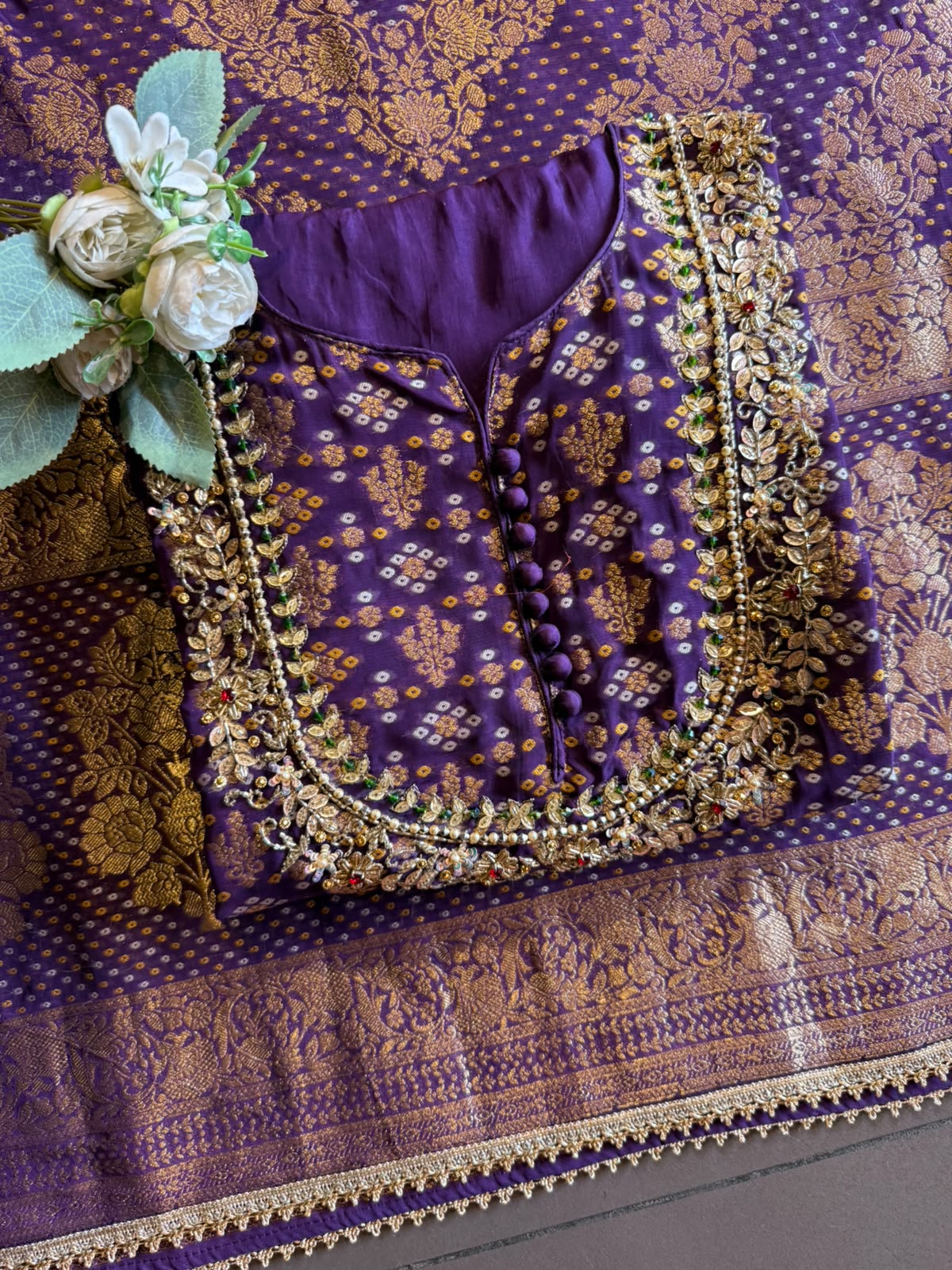 Khaddi Georgette  Banarasi Suit Set