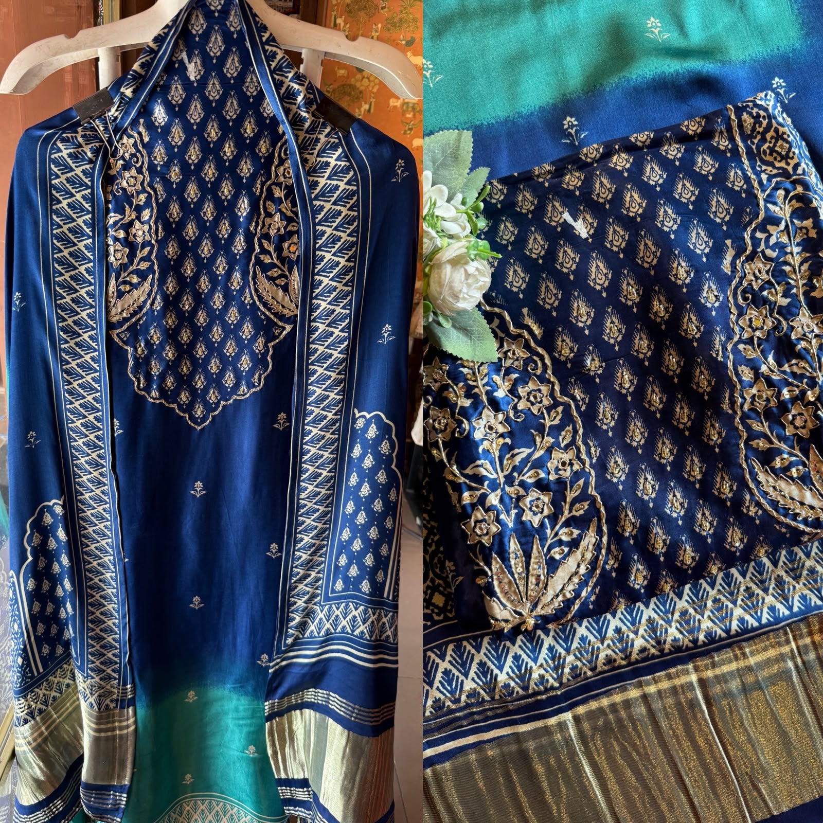 Premium GAJJI silk festive suit