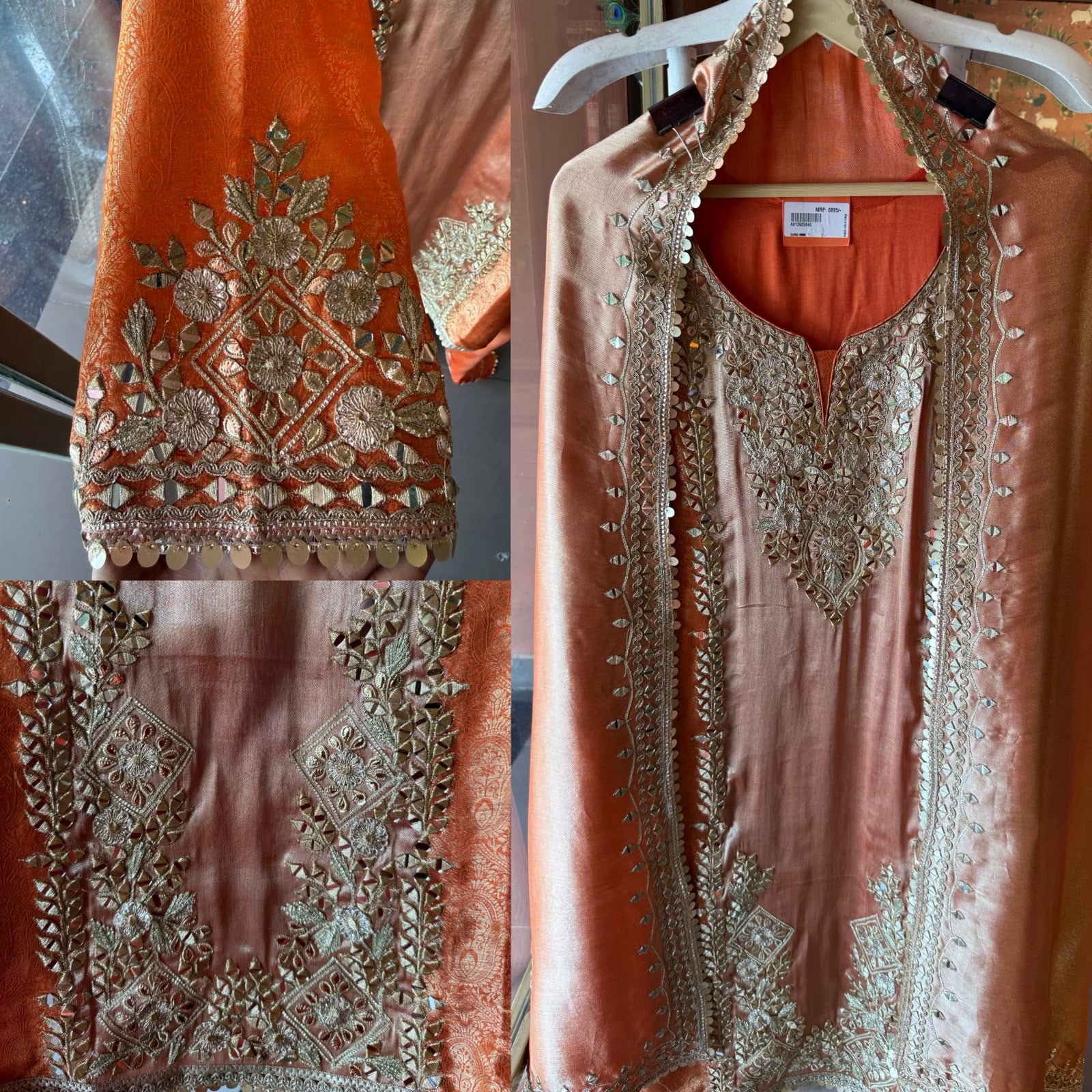 Kanchipuram silk suit set