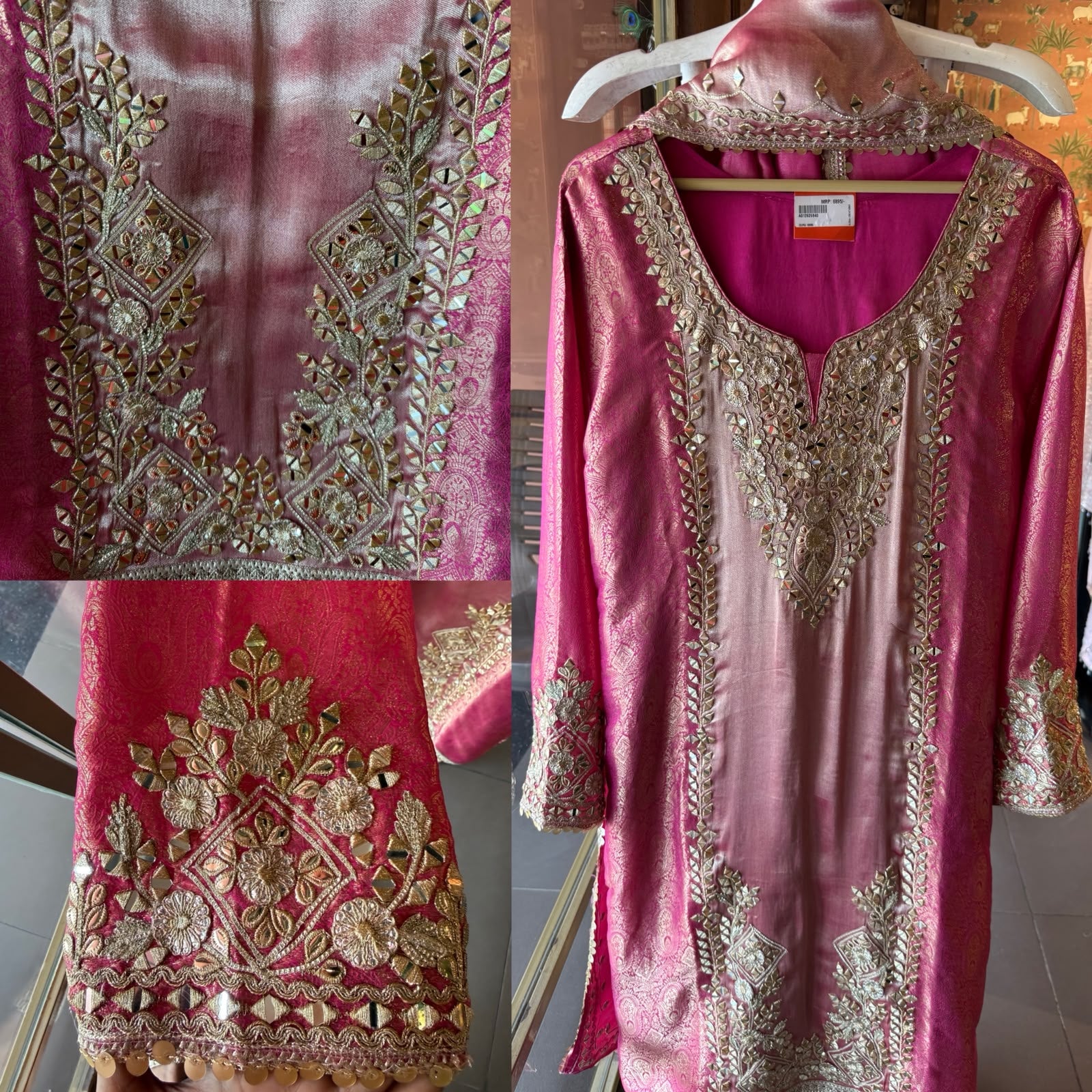 Kanchipuram silk suit set