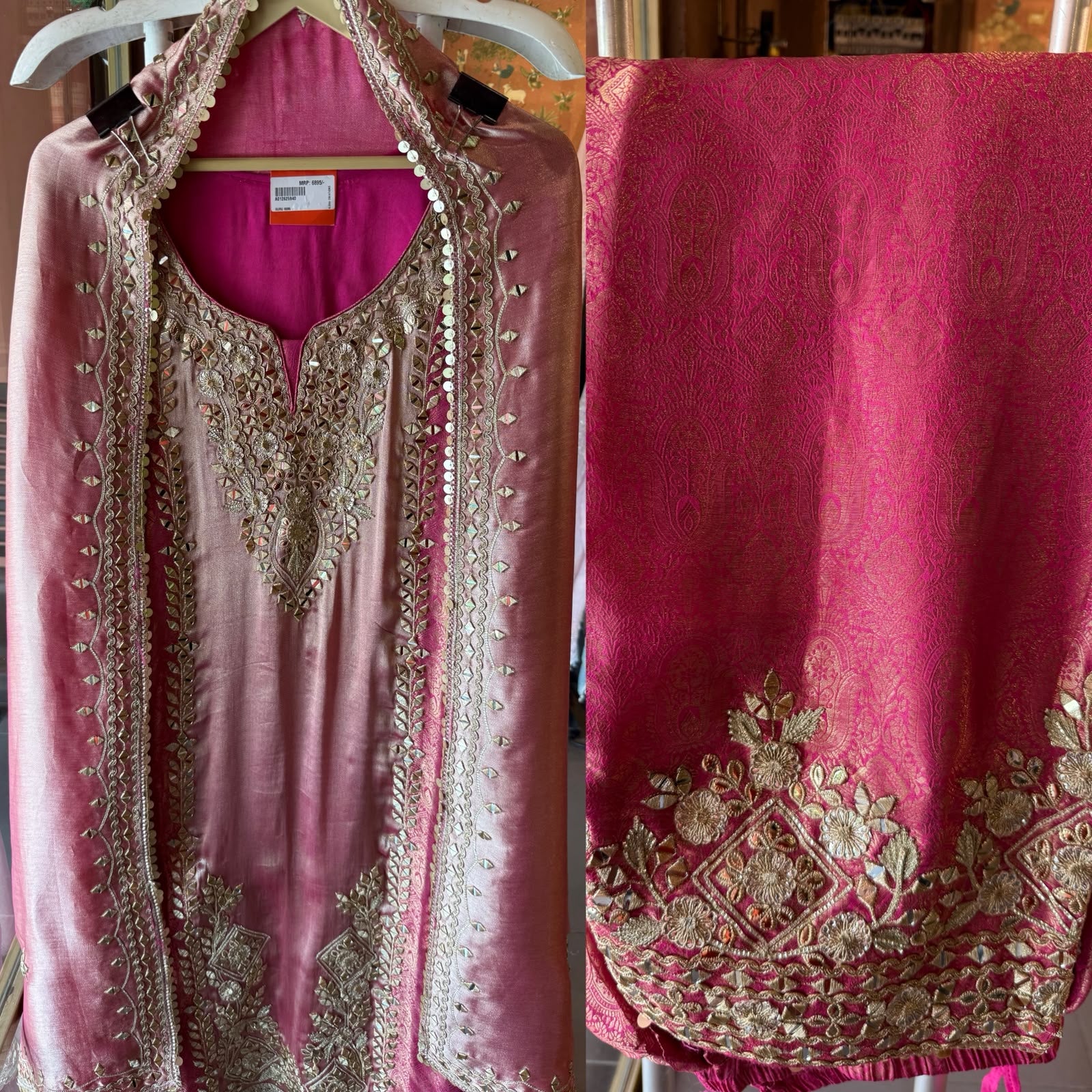 Kanchipuram silk suit set