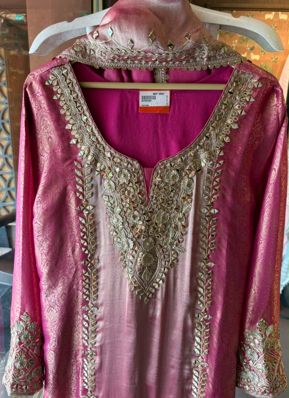 Kanchipuram silk suit set