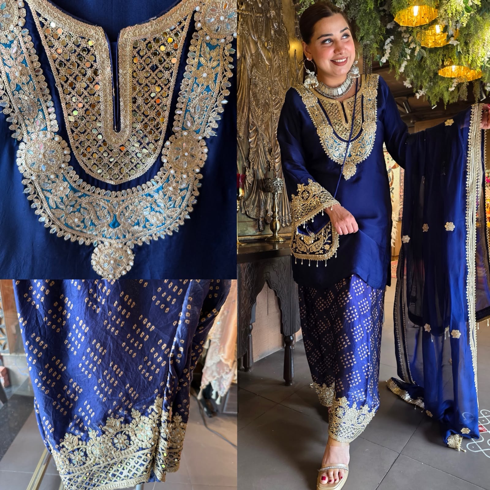 Handwork Festive Farshi Salwar suit set