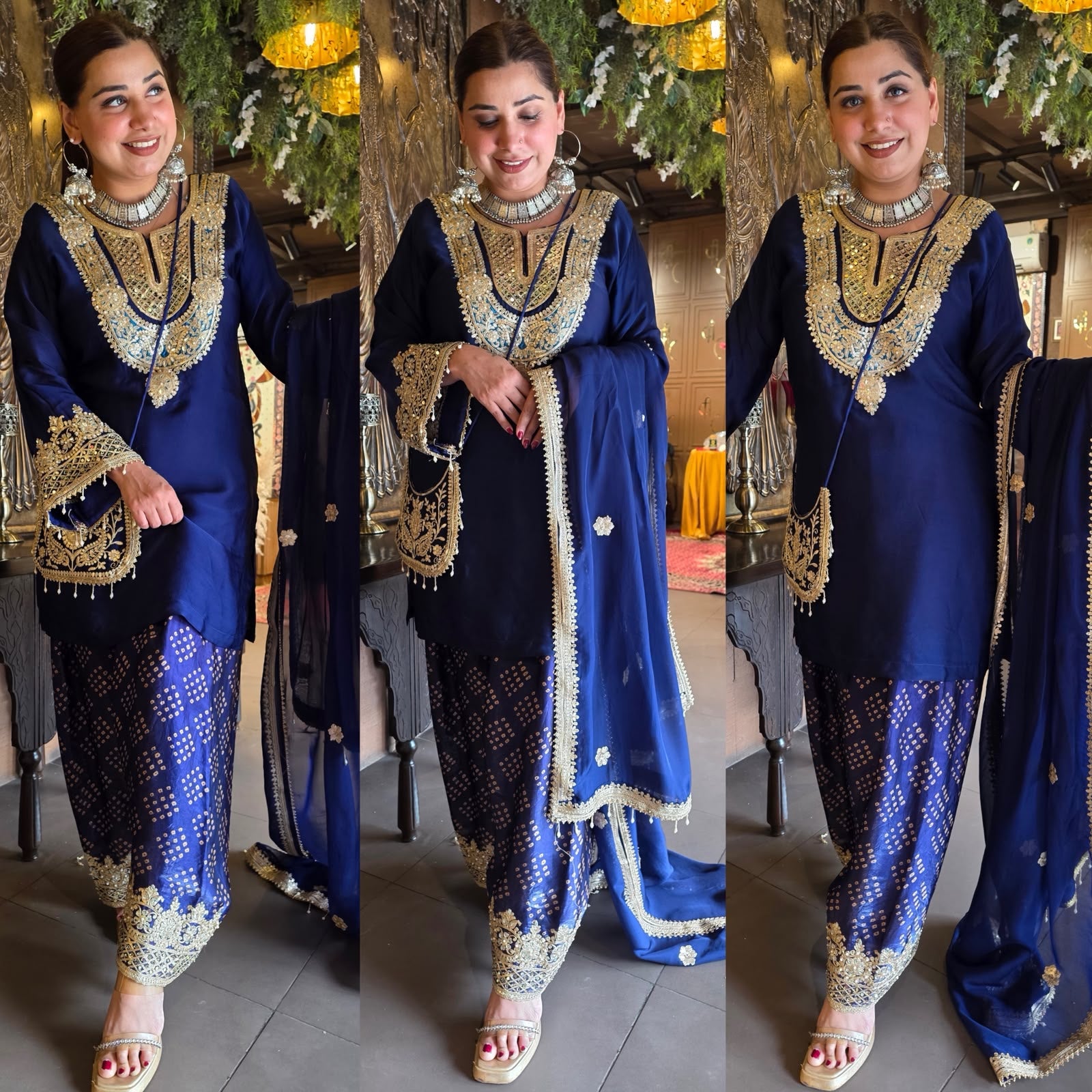 Handwork Festive Farshi Salwar suit set