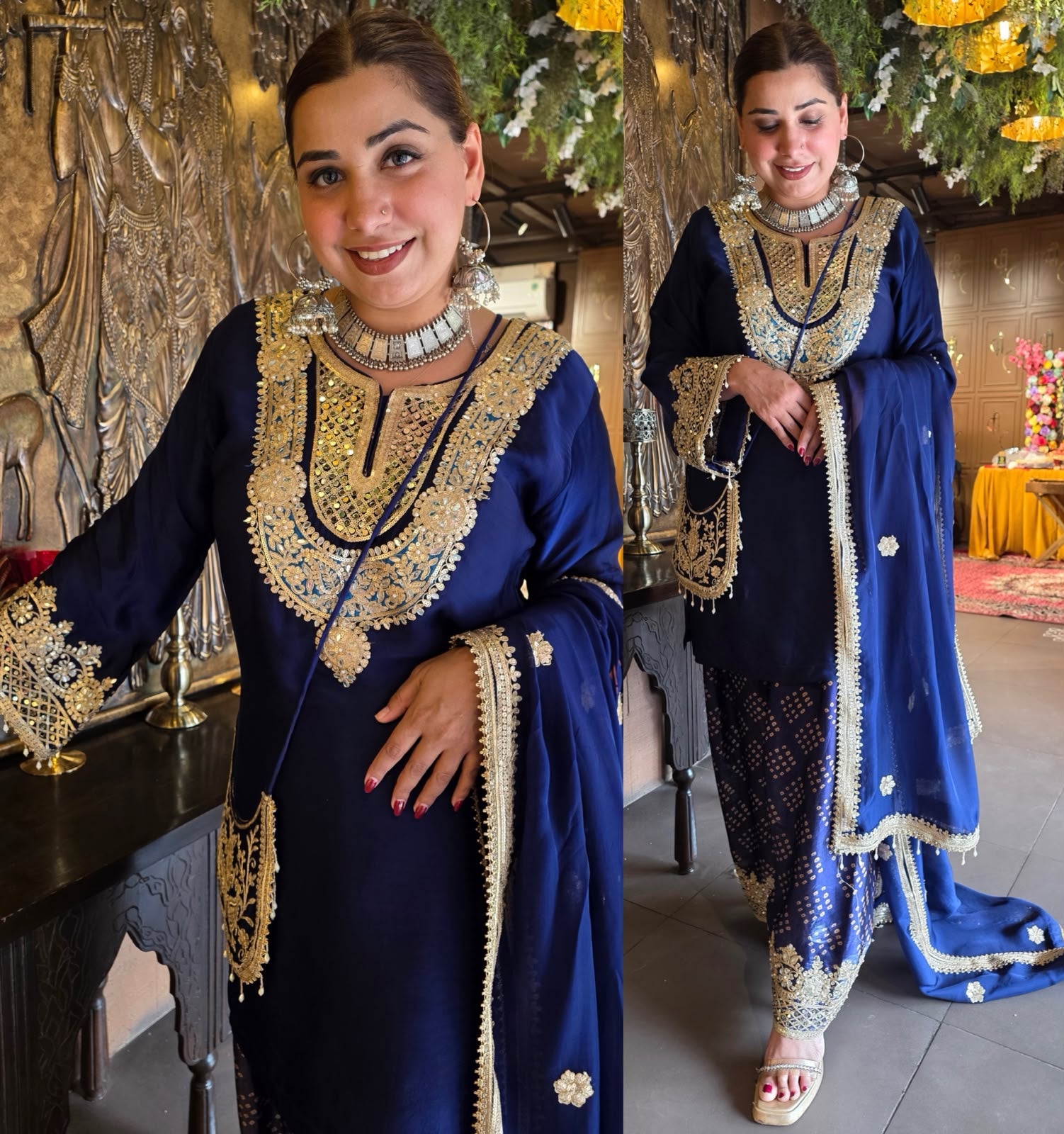 Handwork Festive Farshi Salwar suit set