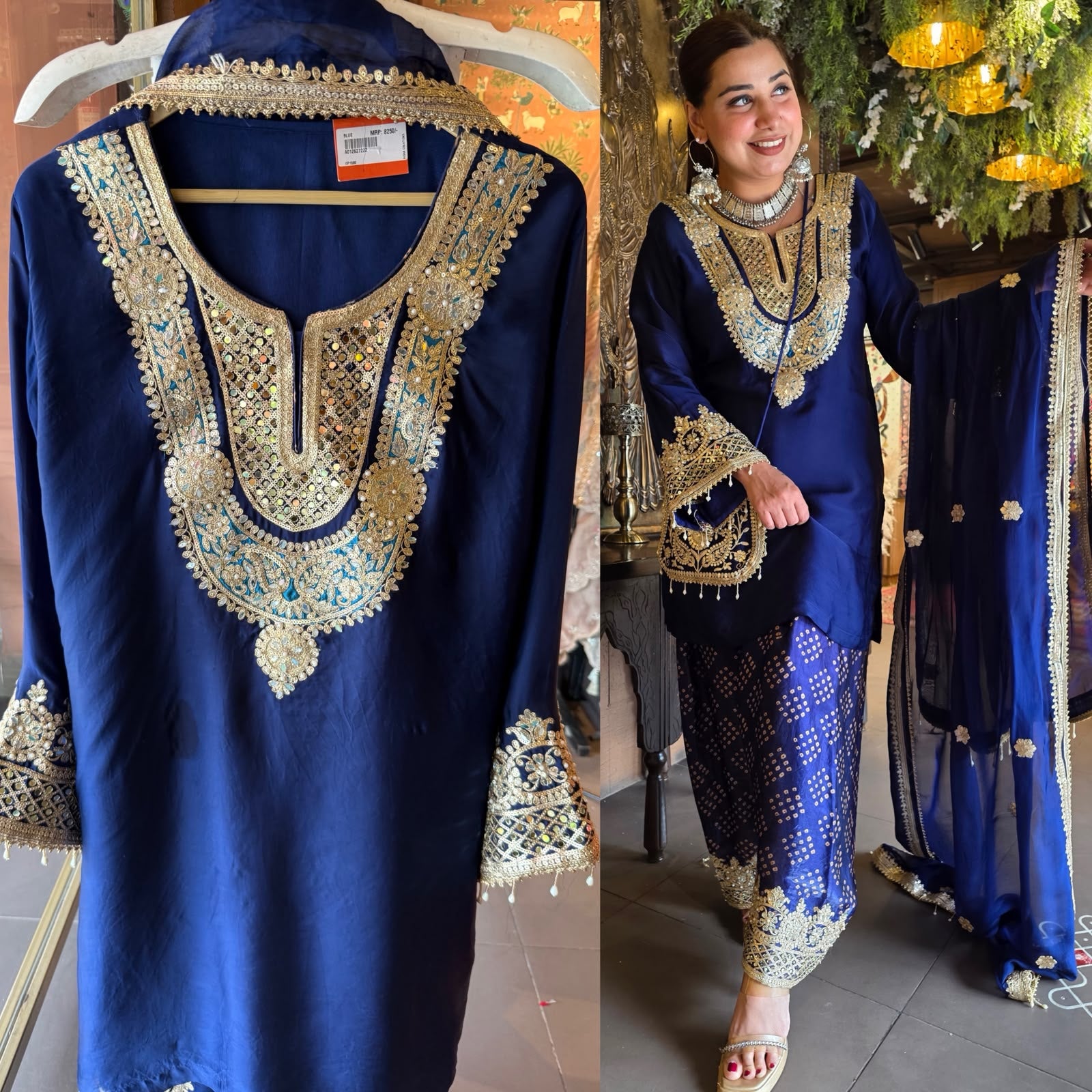 Handwork Festive Farshi Salwar suit set