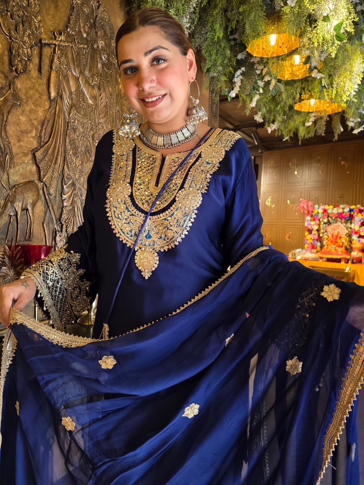 Handwork Festive Farshi Salwar suit set