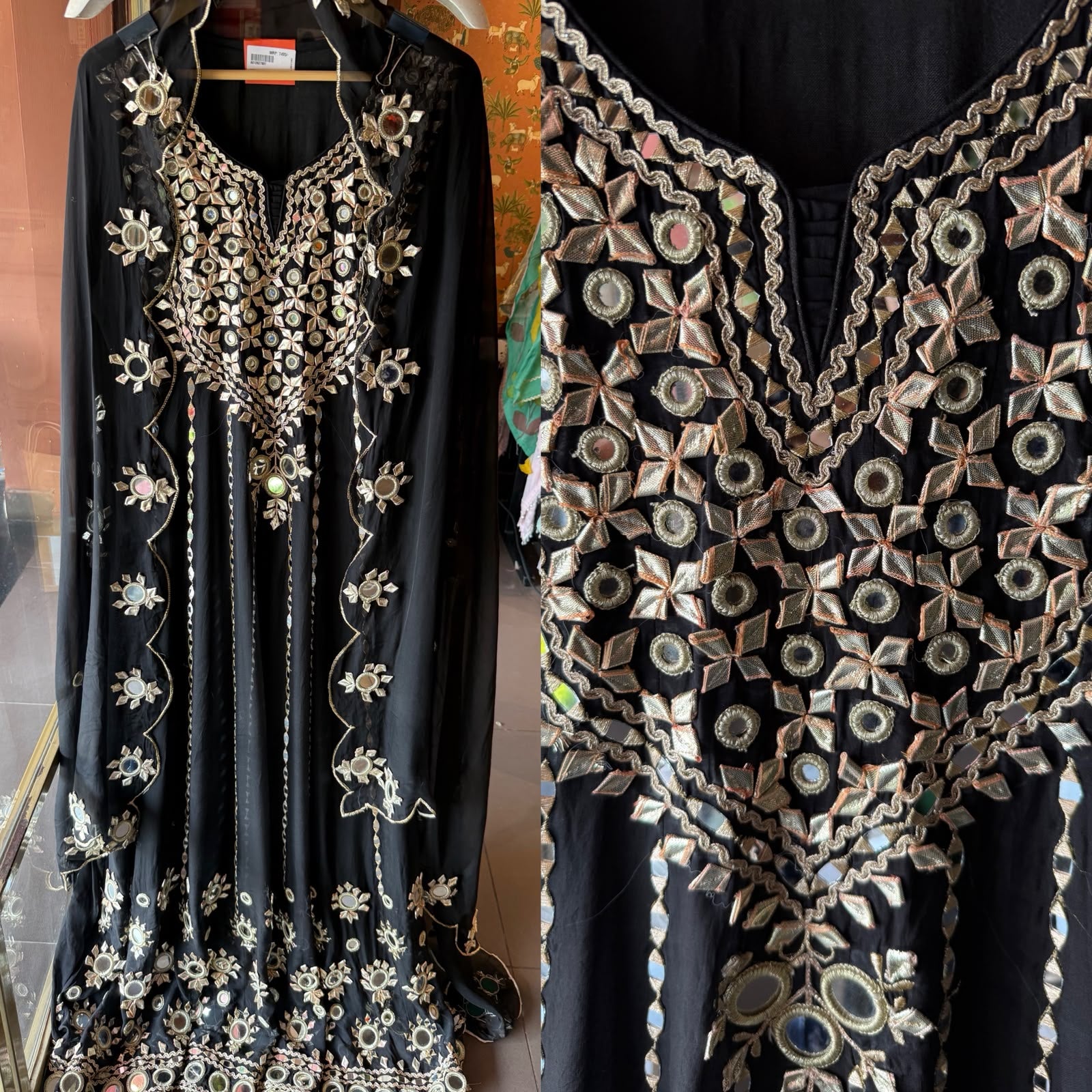 DESIGNER MIRROR AND GOTTA LONG ANARKALI
