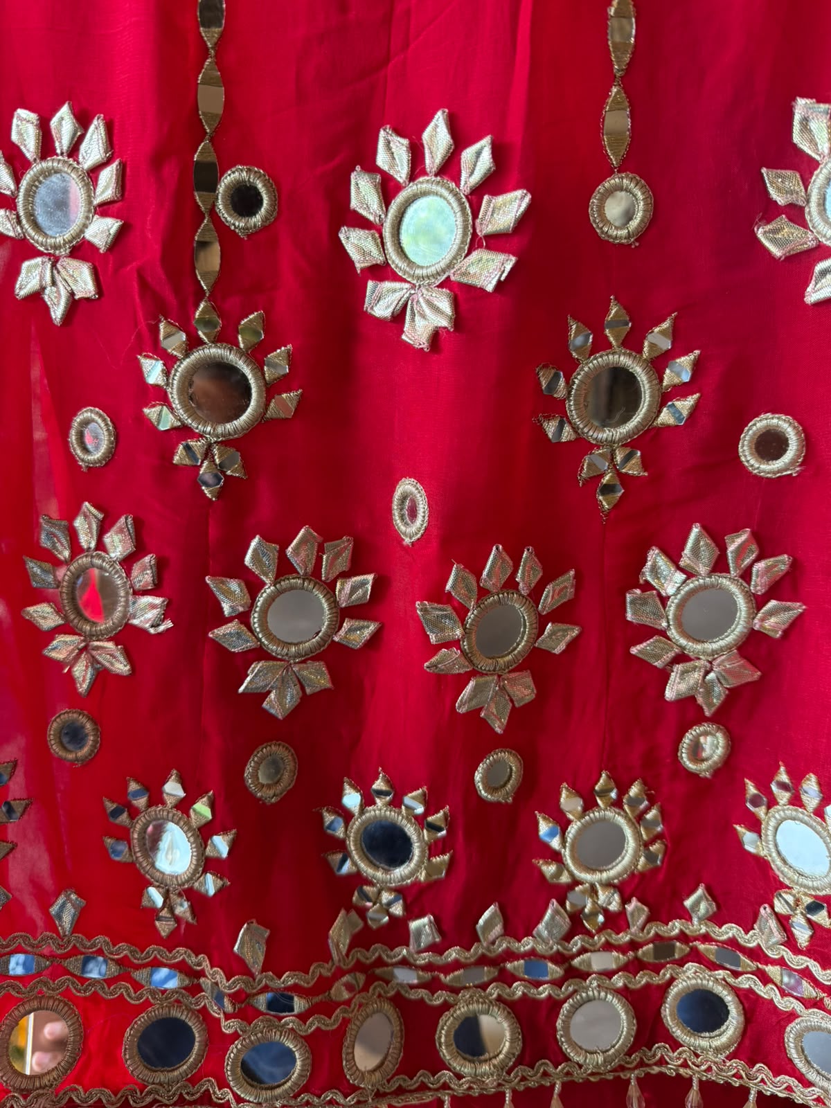 DESIGNER MIRROR AND GOTTA LONG ANARKALI