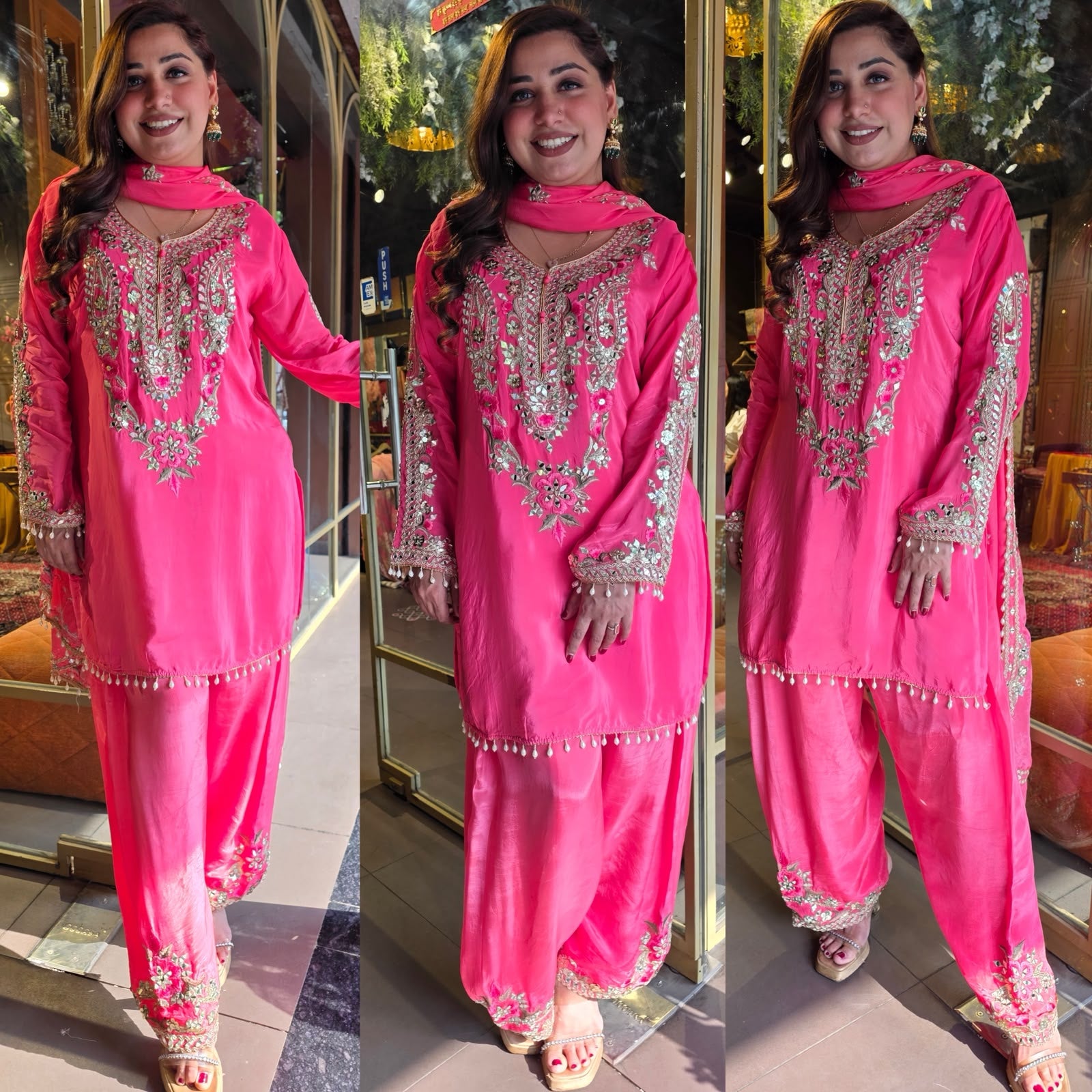 Traditional Pakistani silhouette kurta