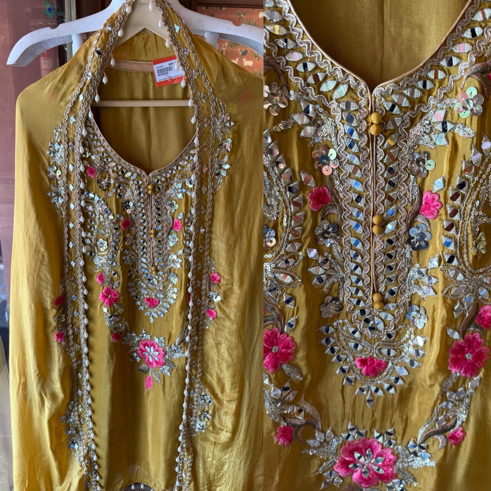 Traditional Pakistani silhouette kurta