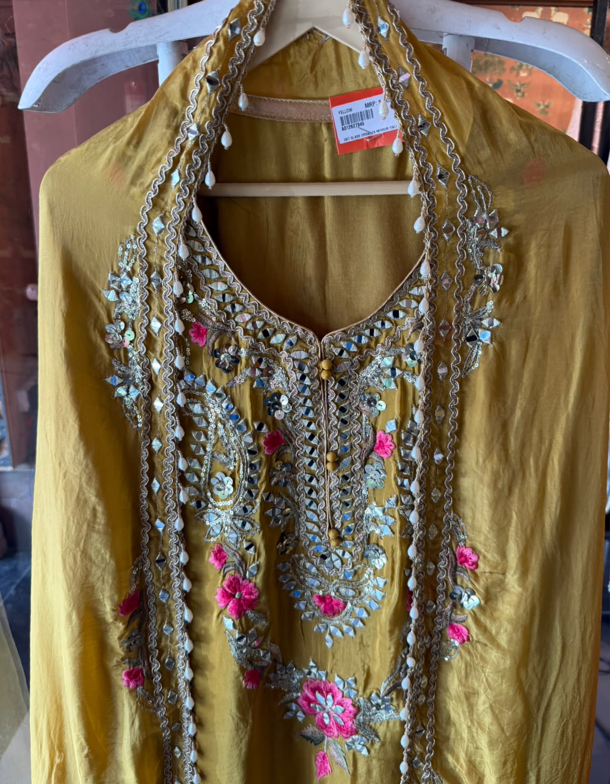 Traditional Pakistani silhouette kurta