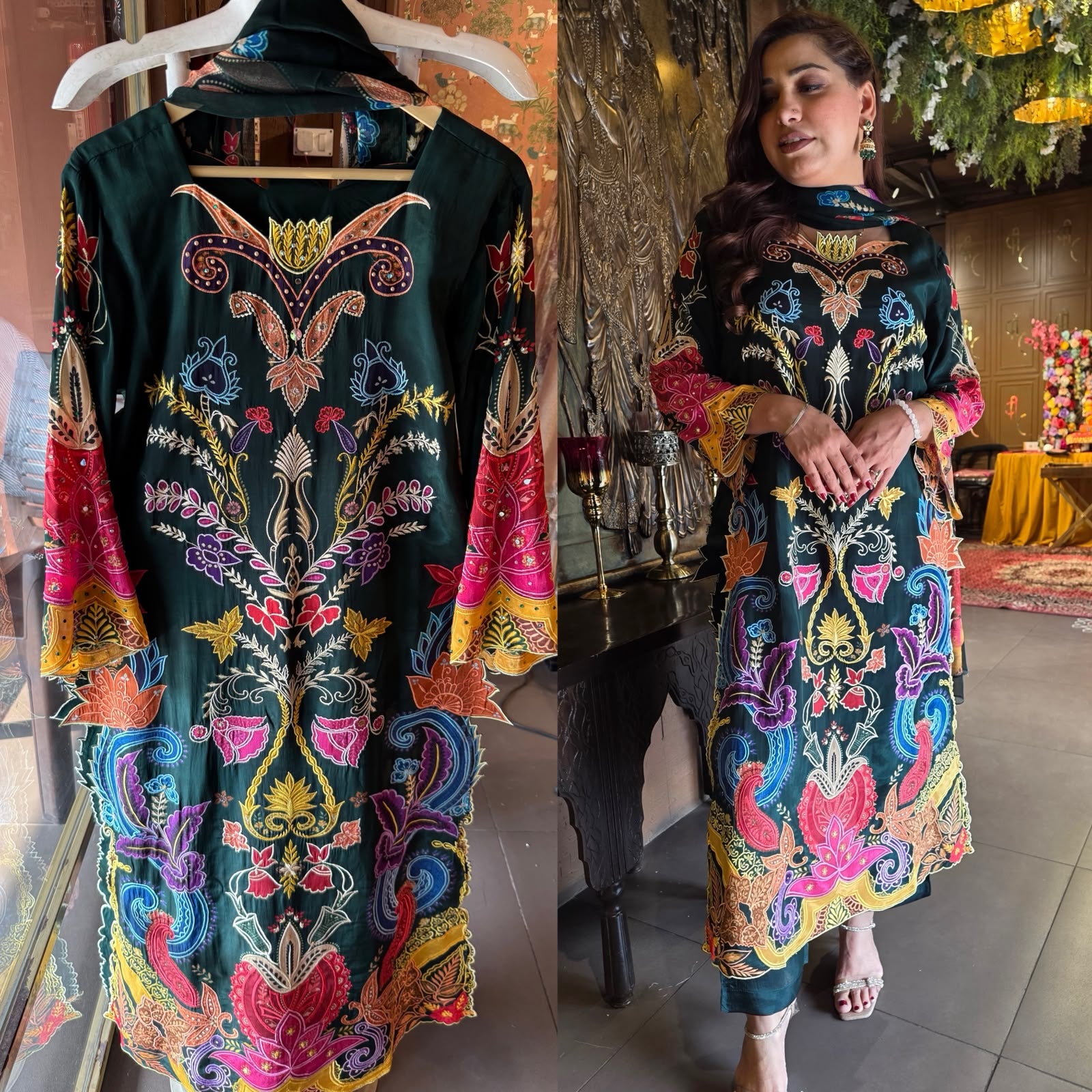Luxury Printed Pakistani Suit Set