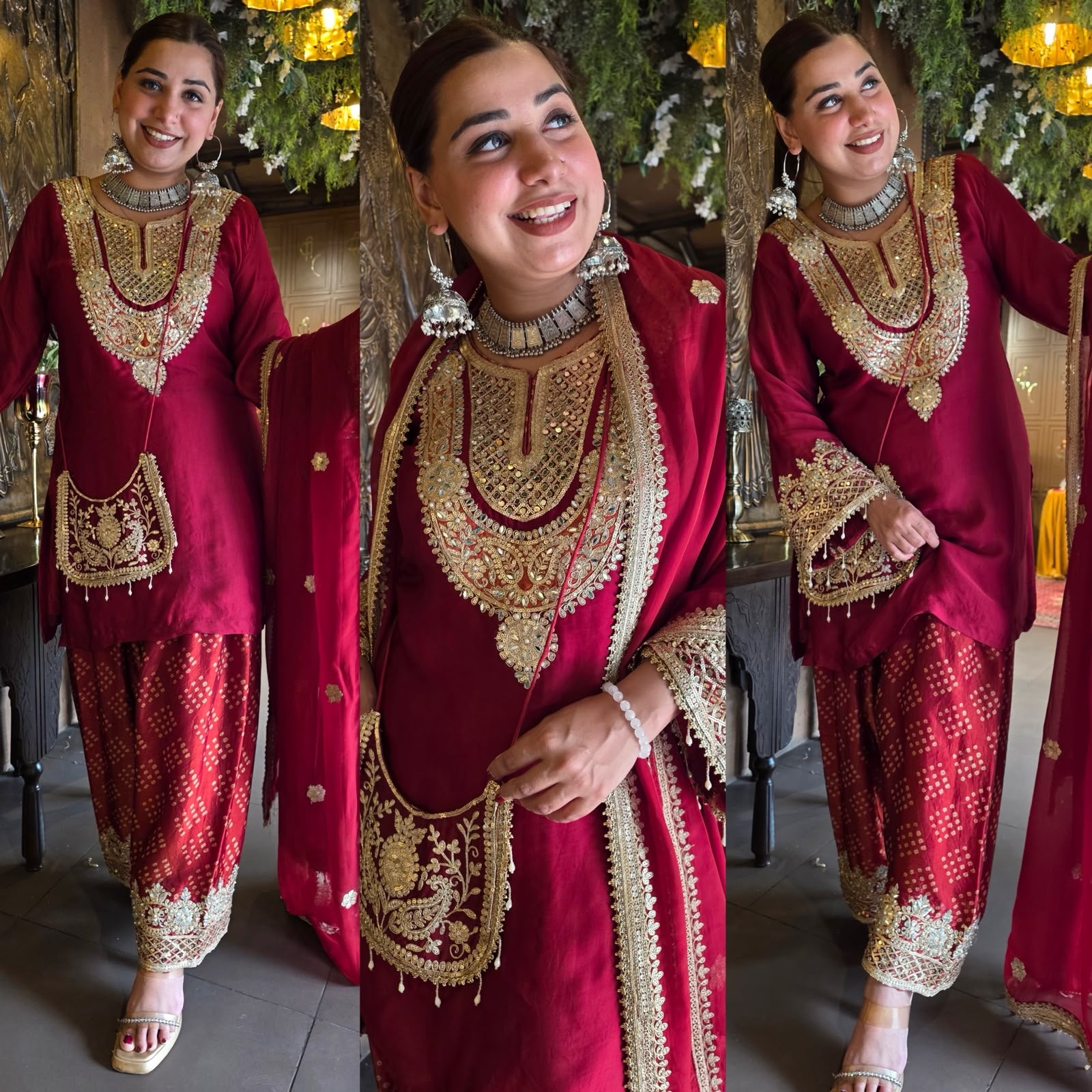 Handwork Festive Farshi Salwar suit set