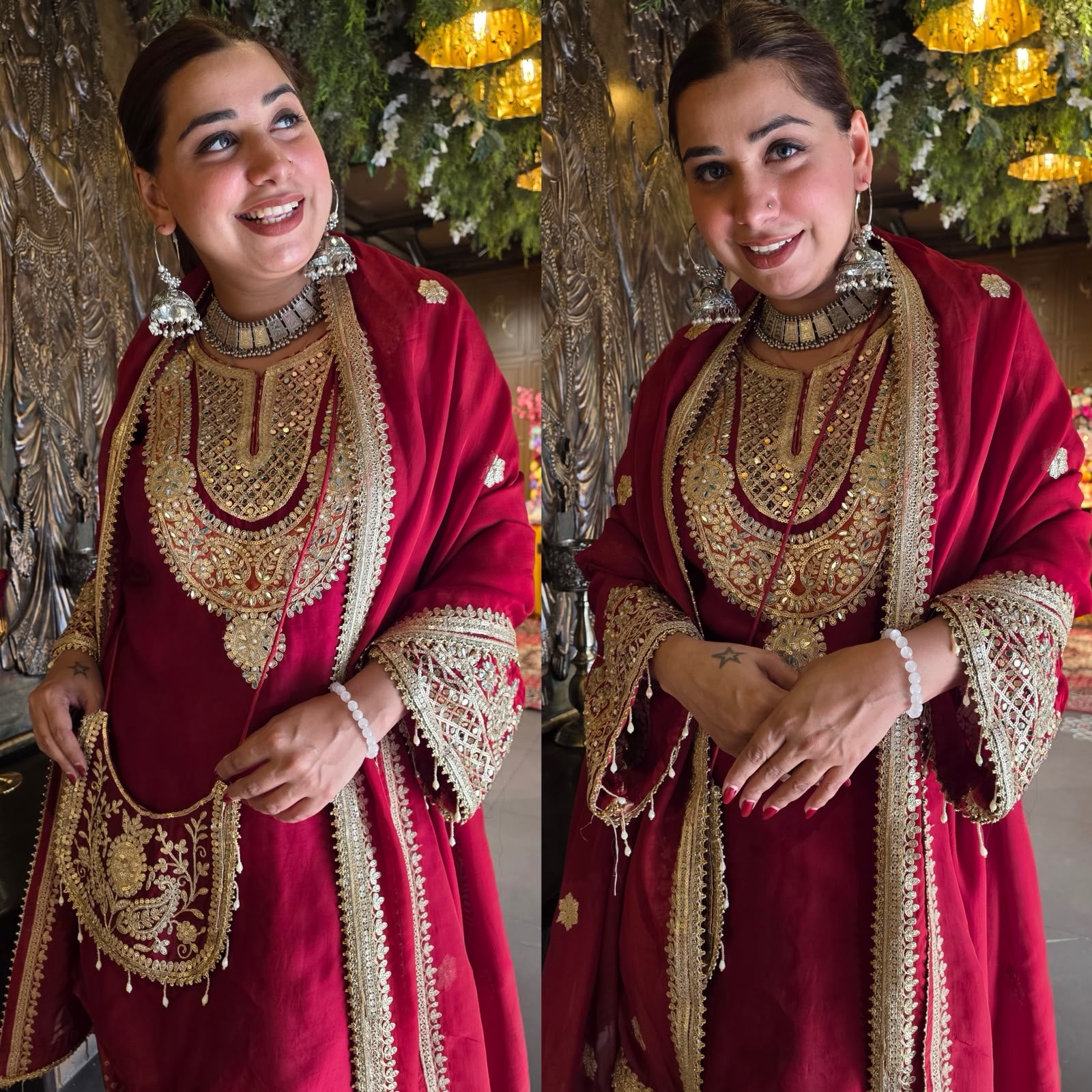 Handwork Festive Farshi Salwar suit set