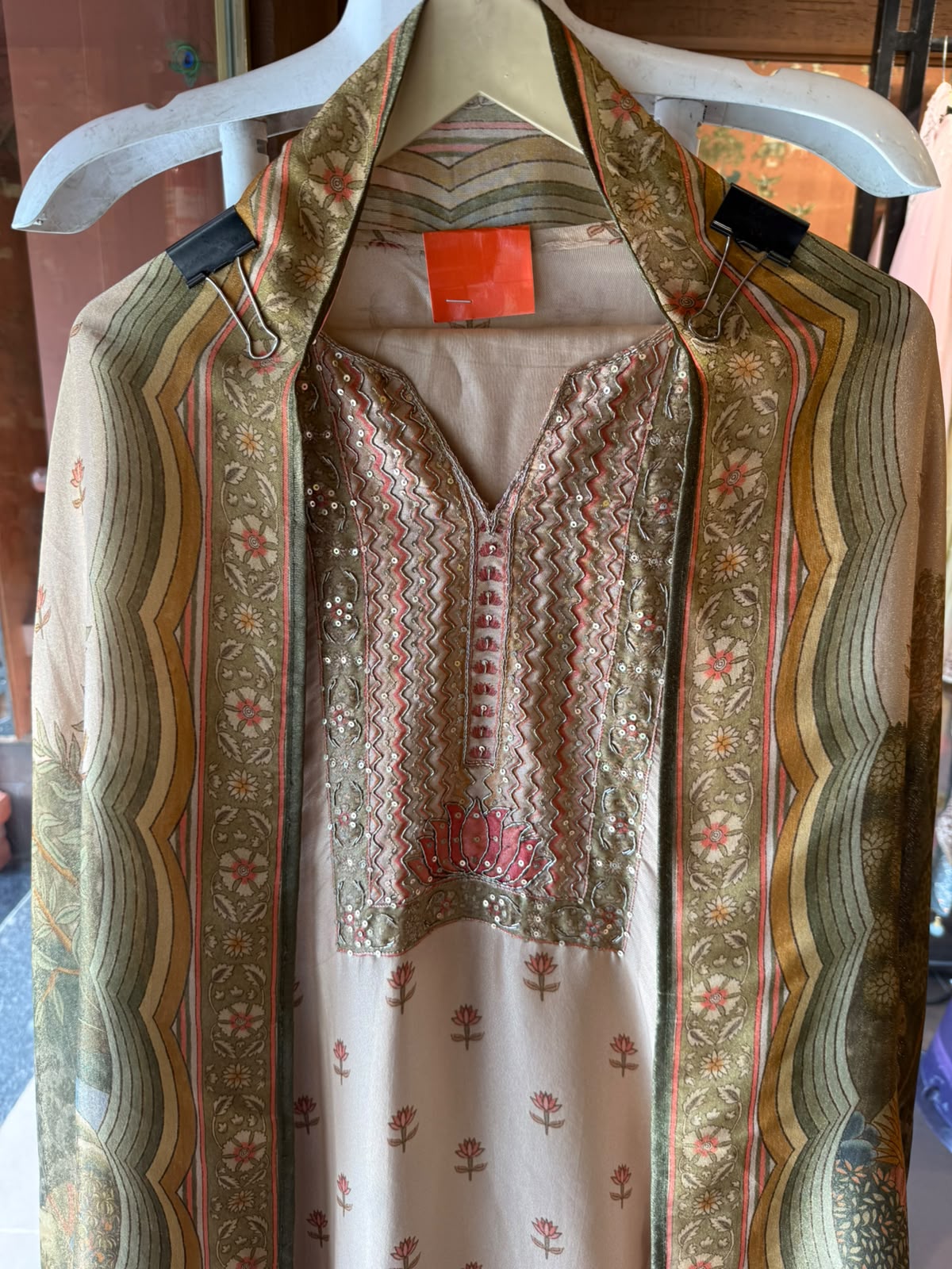 Lotus Garden Printed designer printed Suit set