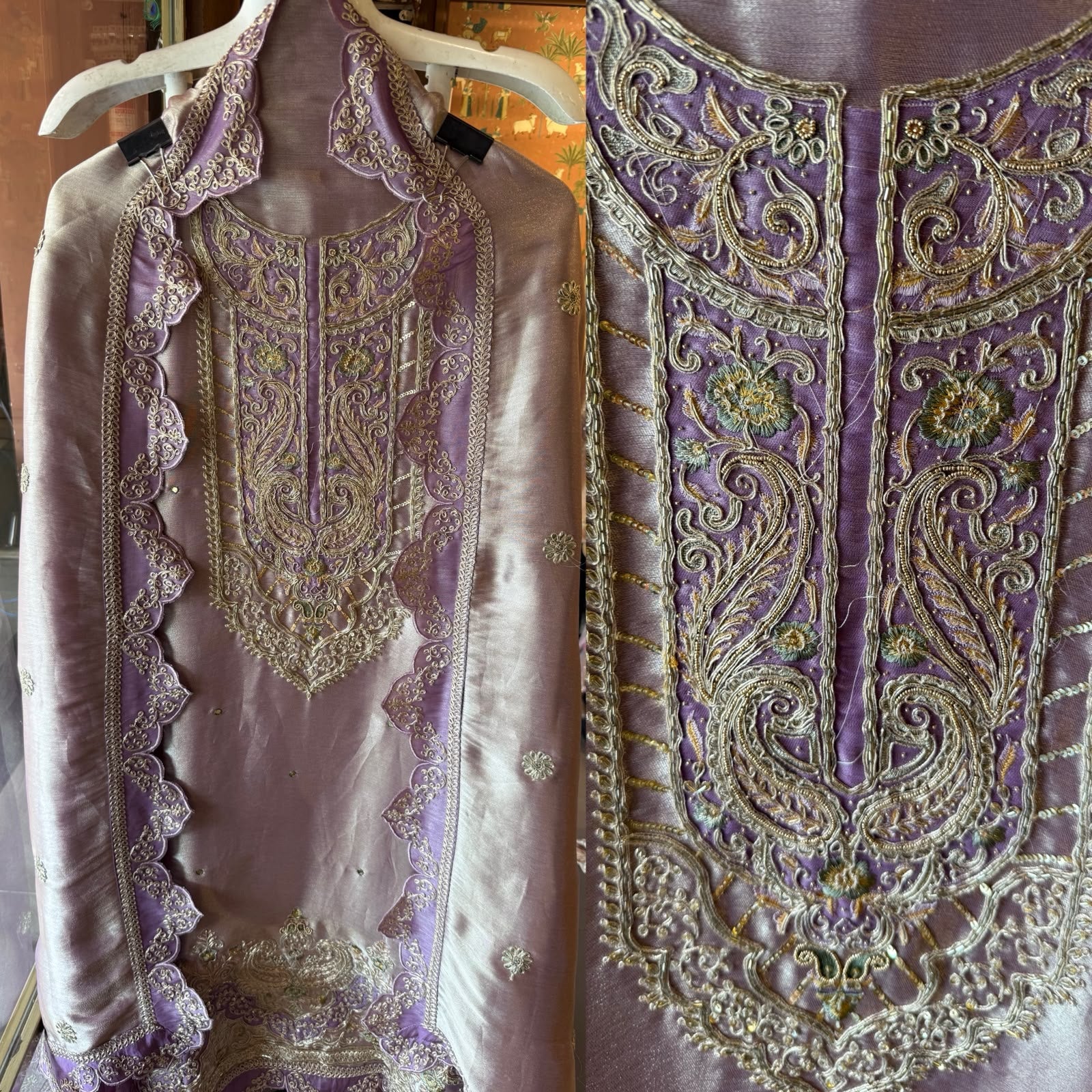 Giraffe Tissue kurta and Dupatta