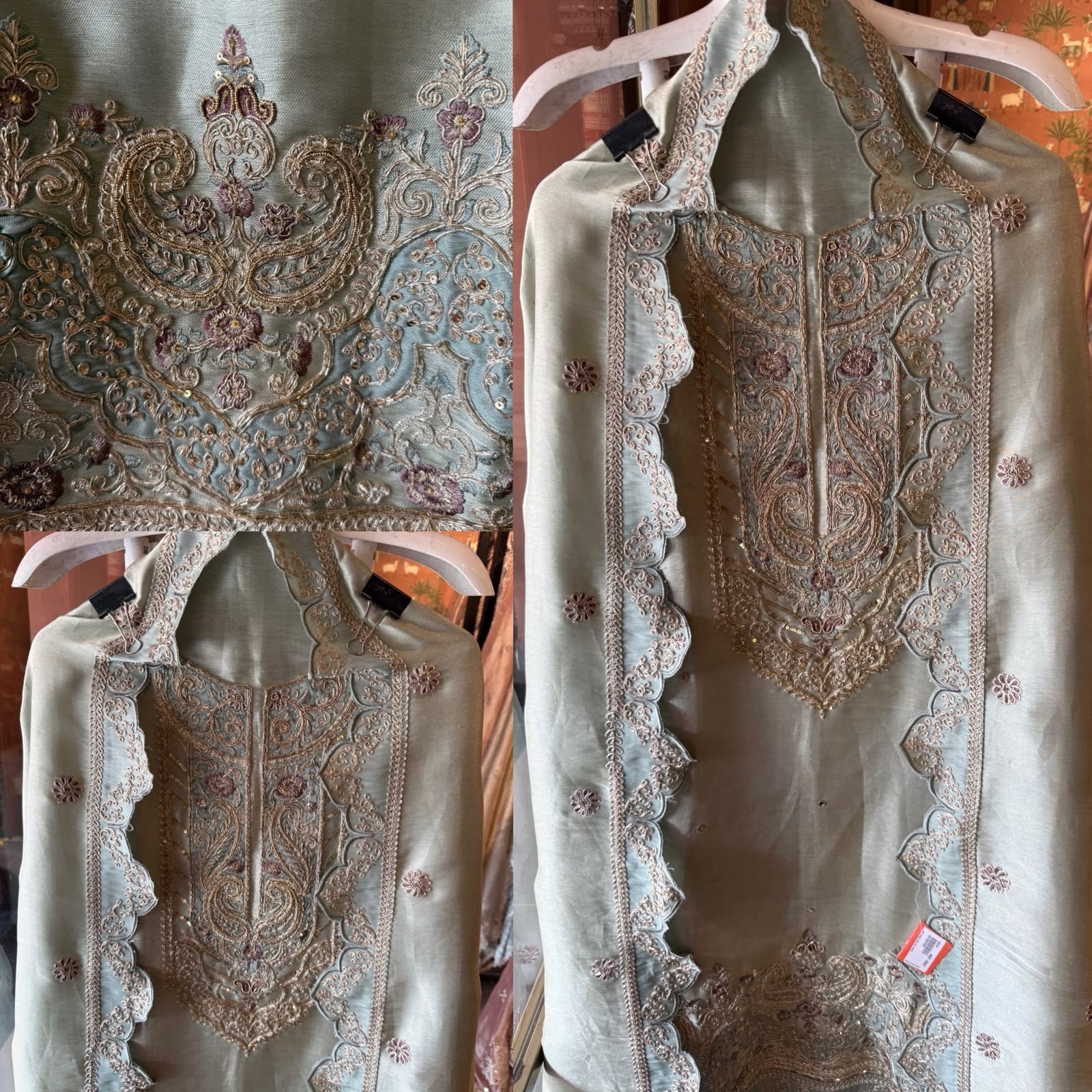 Giraffe Tissue kurta and Dupatta
