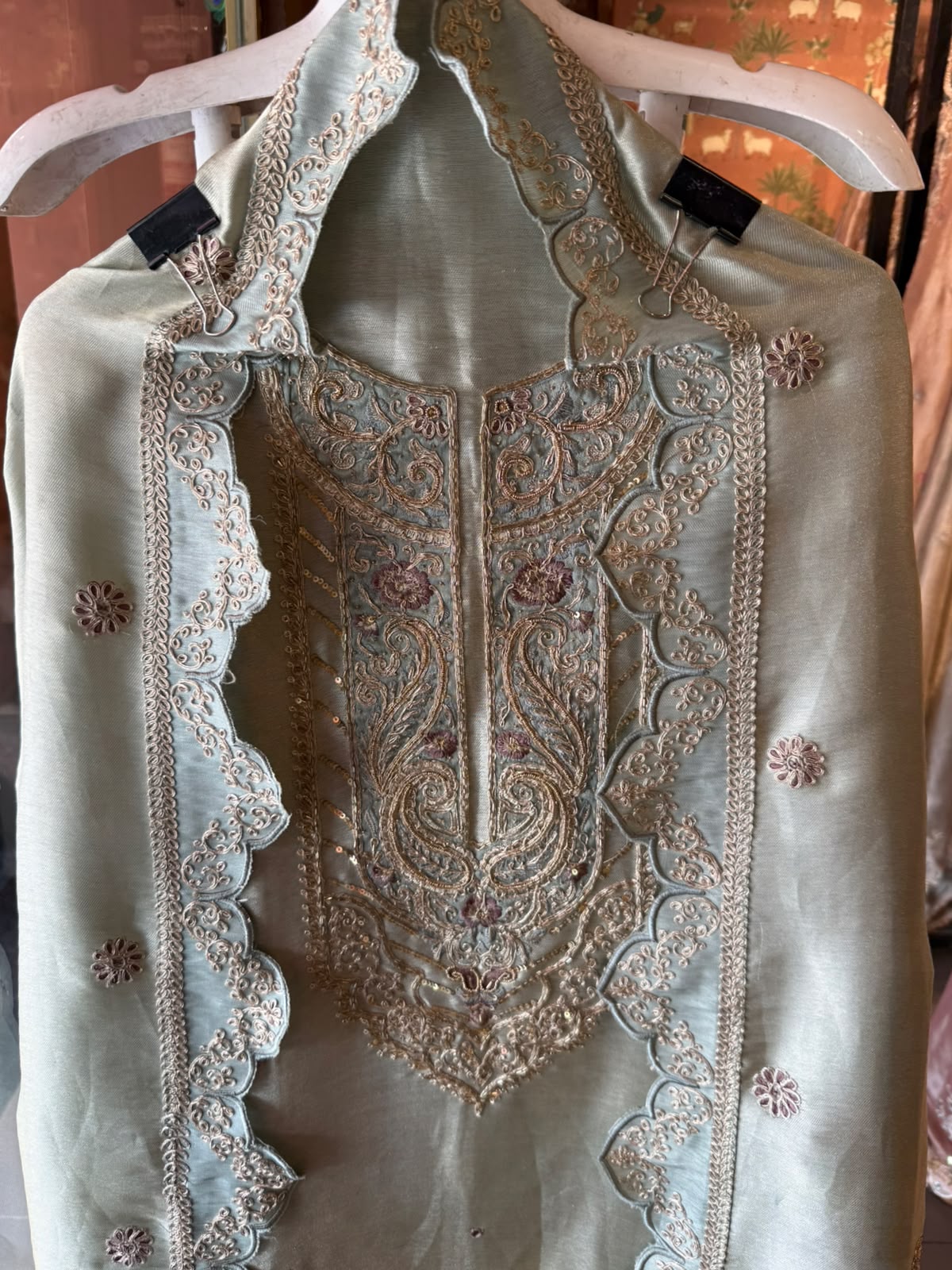 Giraffe Tissue kurta and Dupatta
