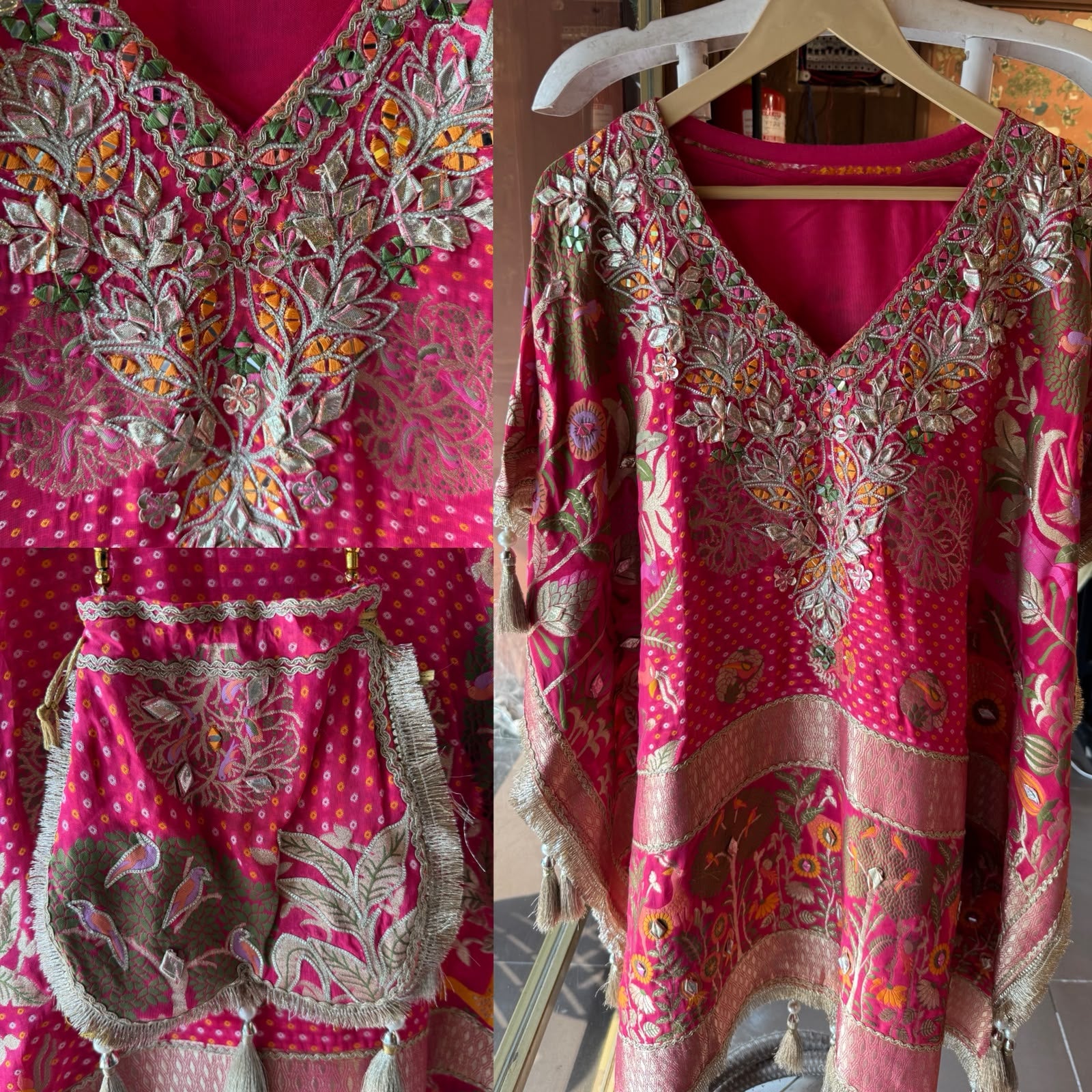 Designer Woven kaaftan set