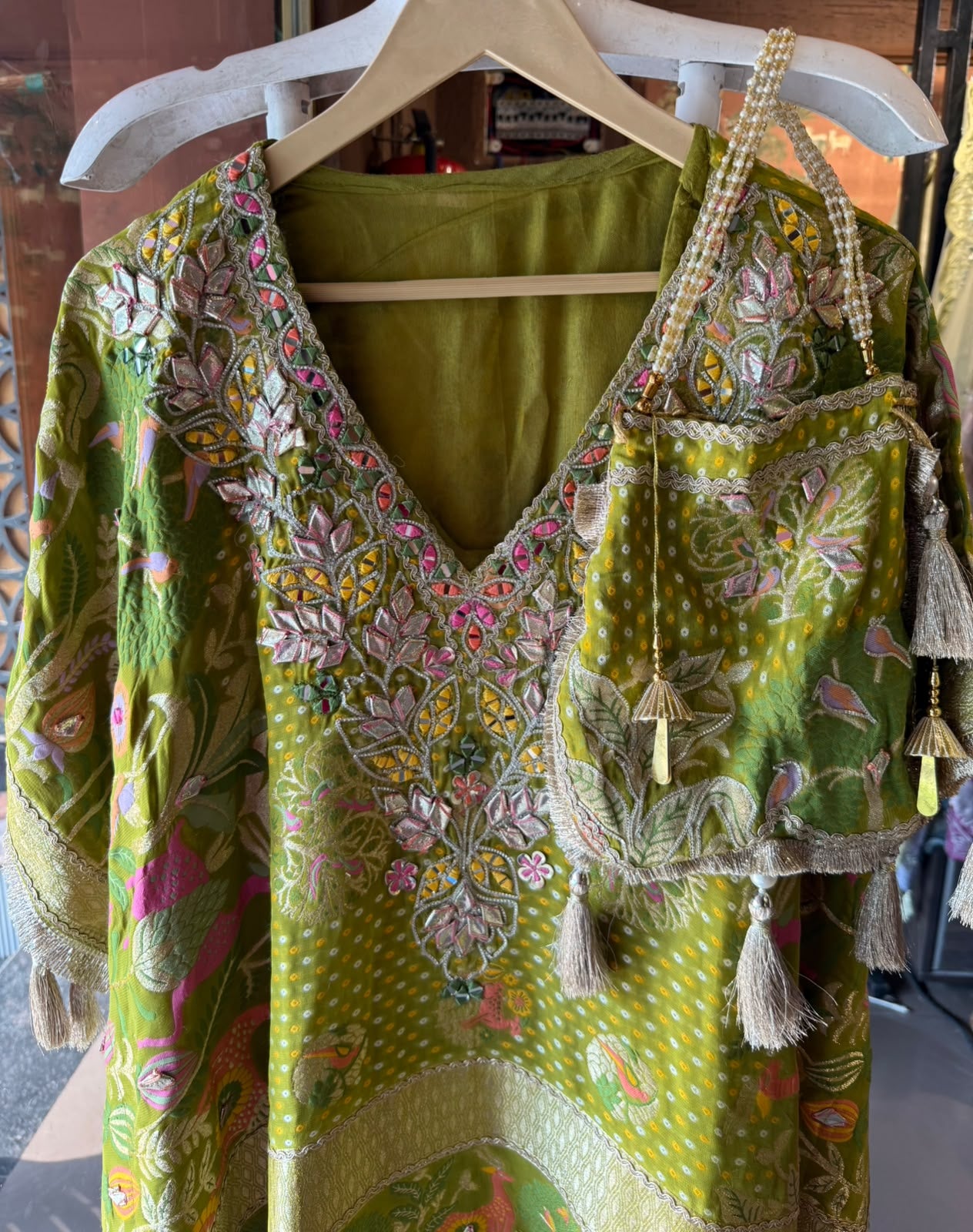 Designer Woven kaaftan set