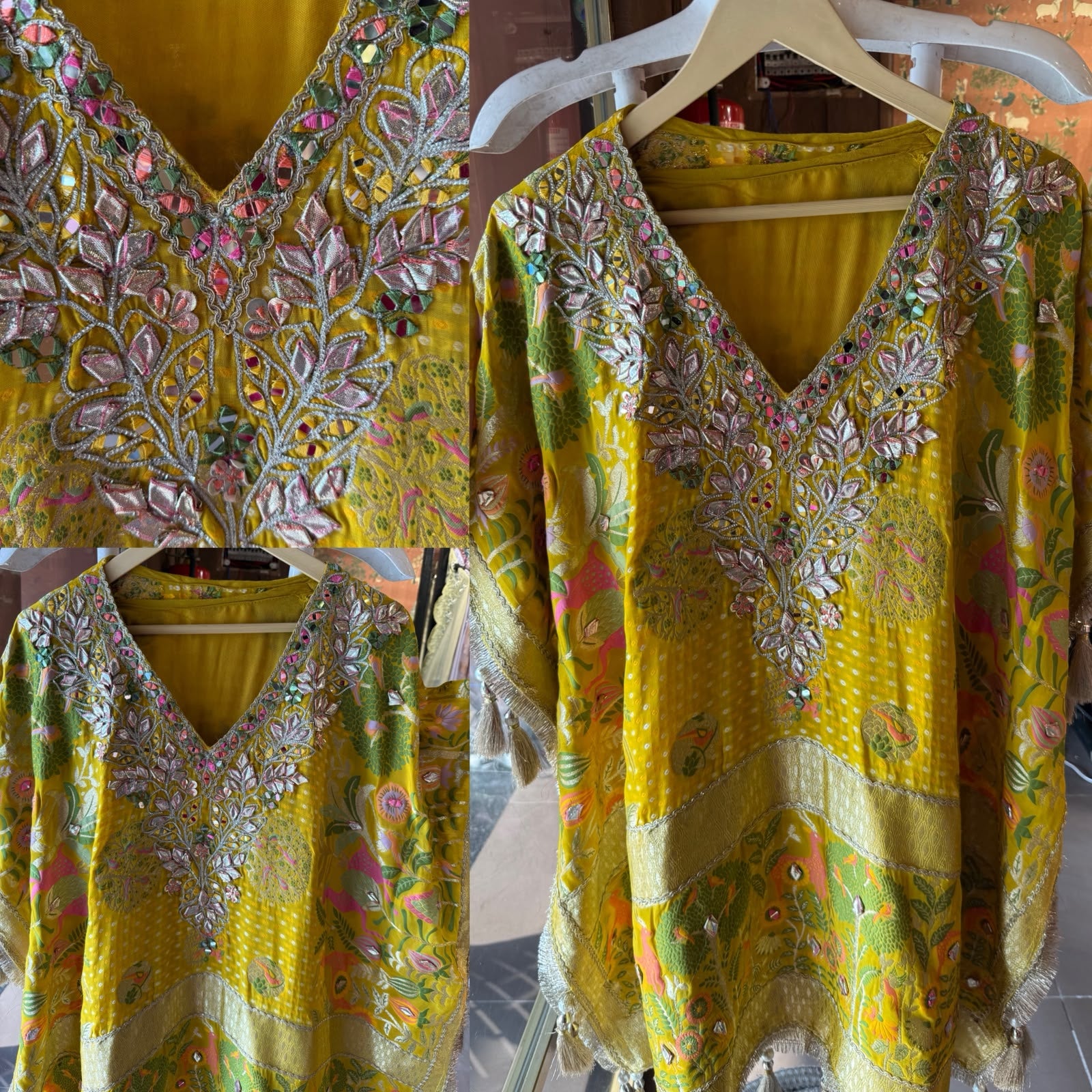 Designer Woven kaaftan set