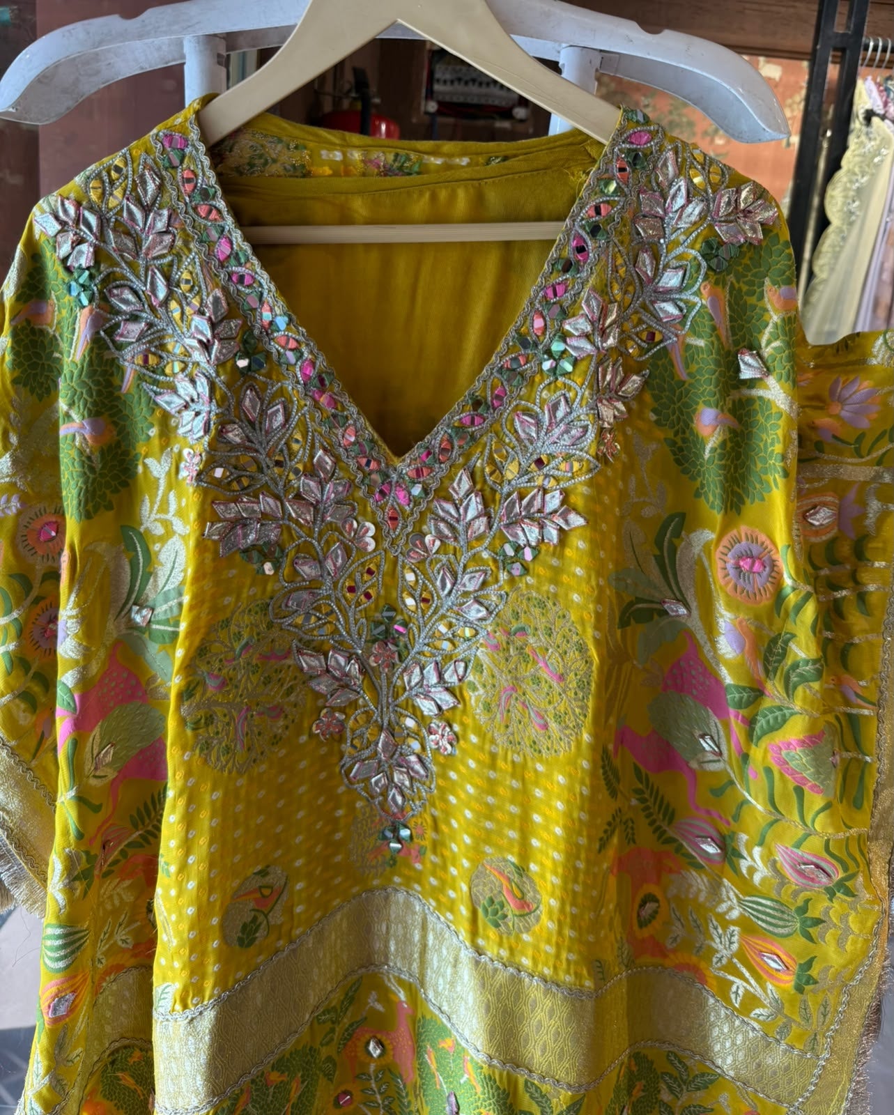 Designer Woven kaaftan set