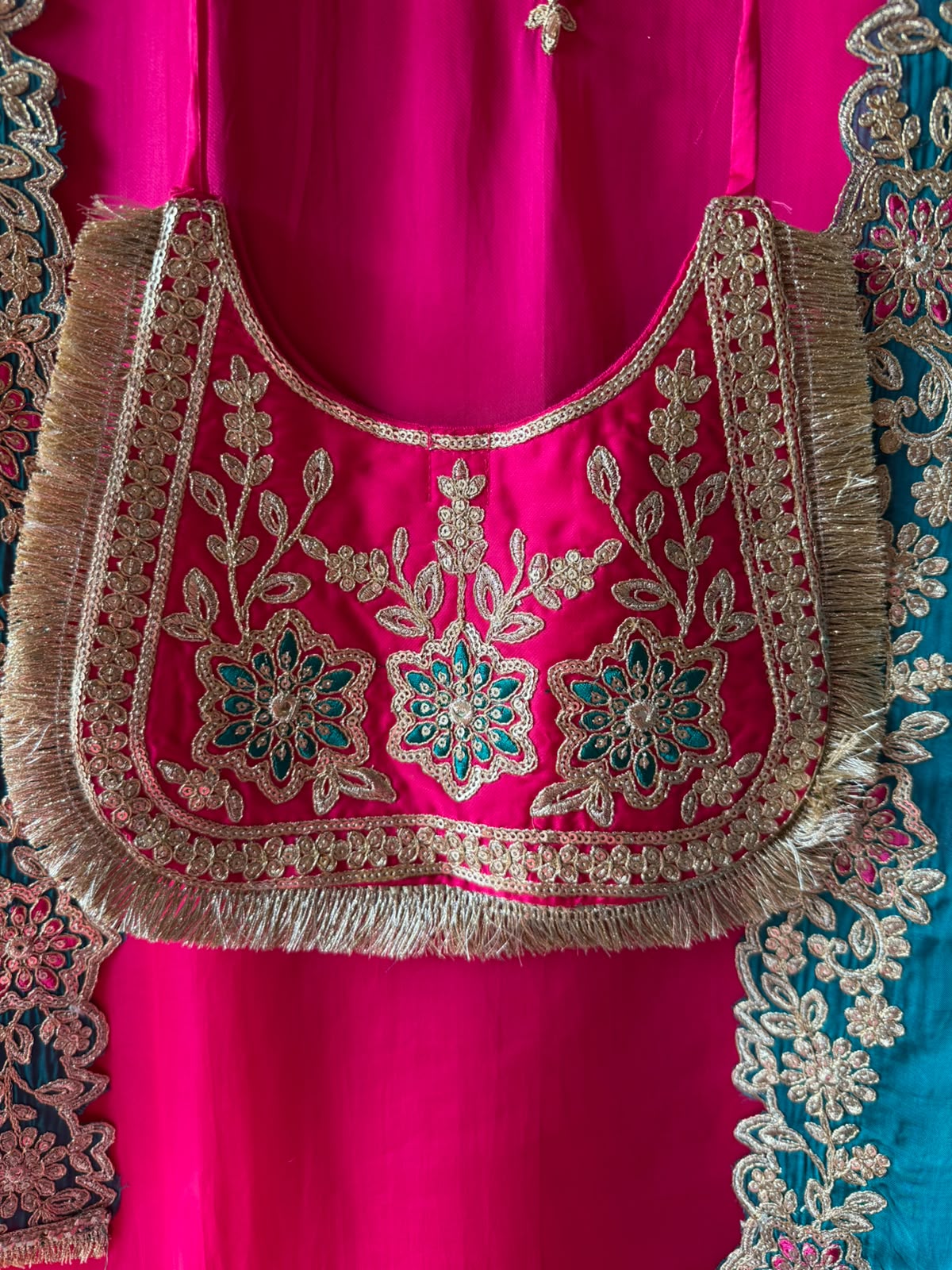 Festive Embroidered Silk Suit Set