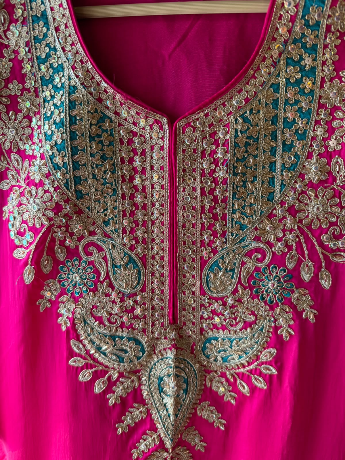 Festive Embroidered Silk Suit Set