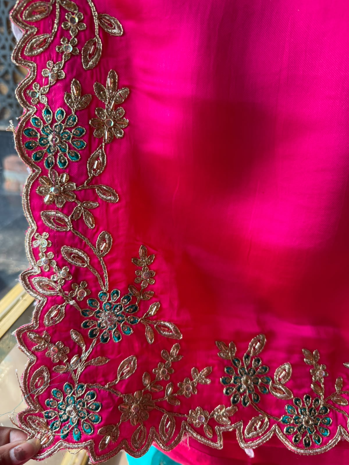 Festive Embroidered Silk Suit Set