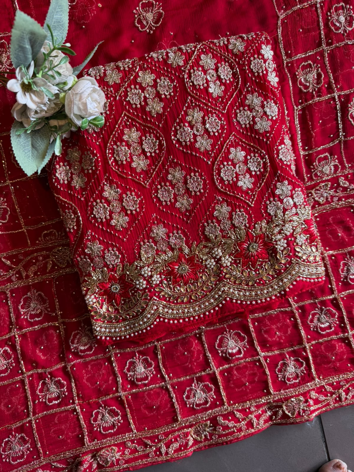 Hand-Embroidered Wedding suit set