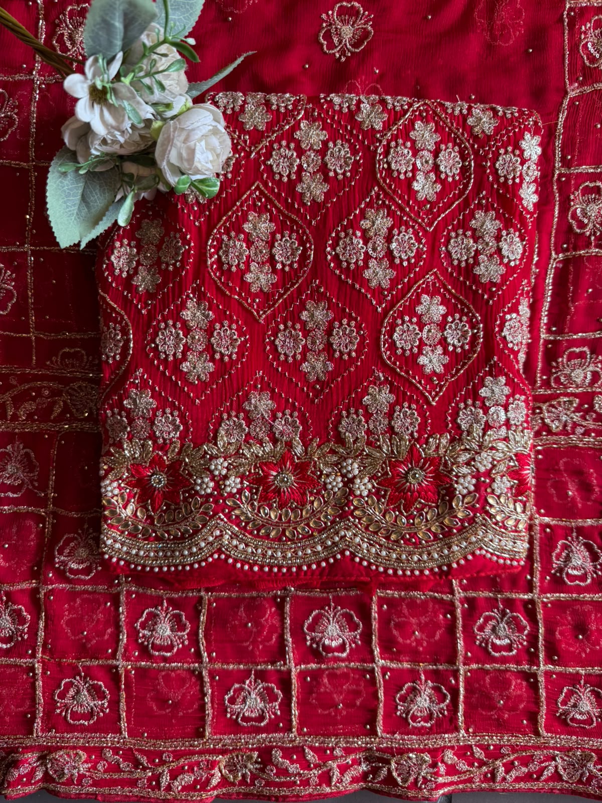 Hand-Embroidered Wedding suit set