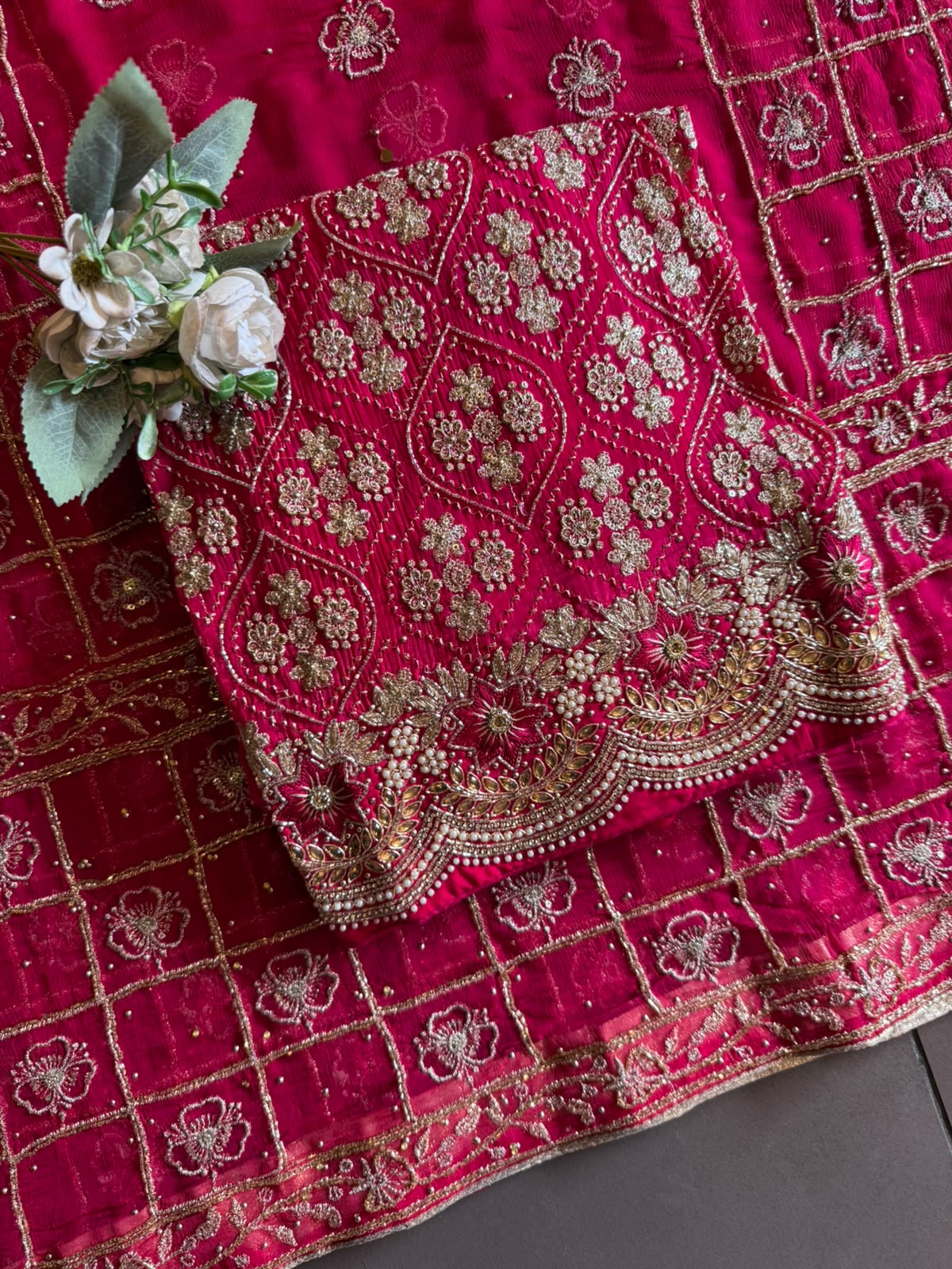 Hand-Embroidered Wedding suit set
