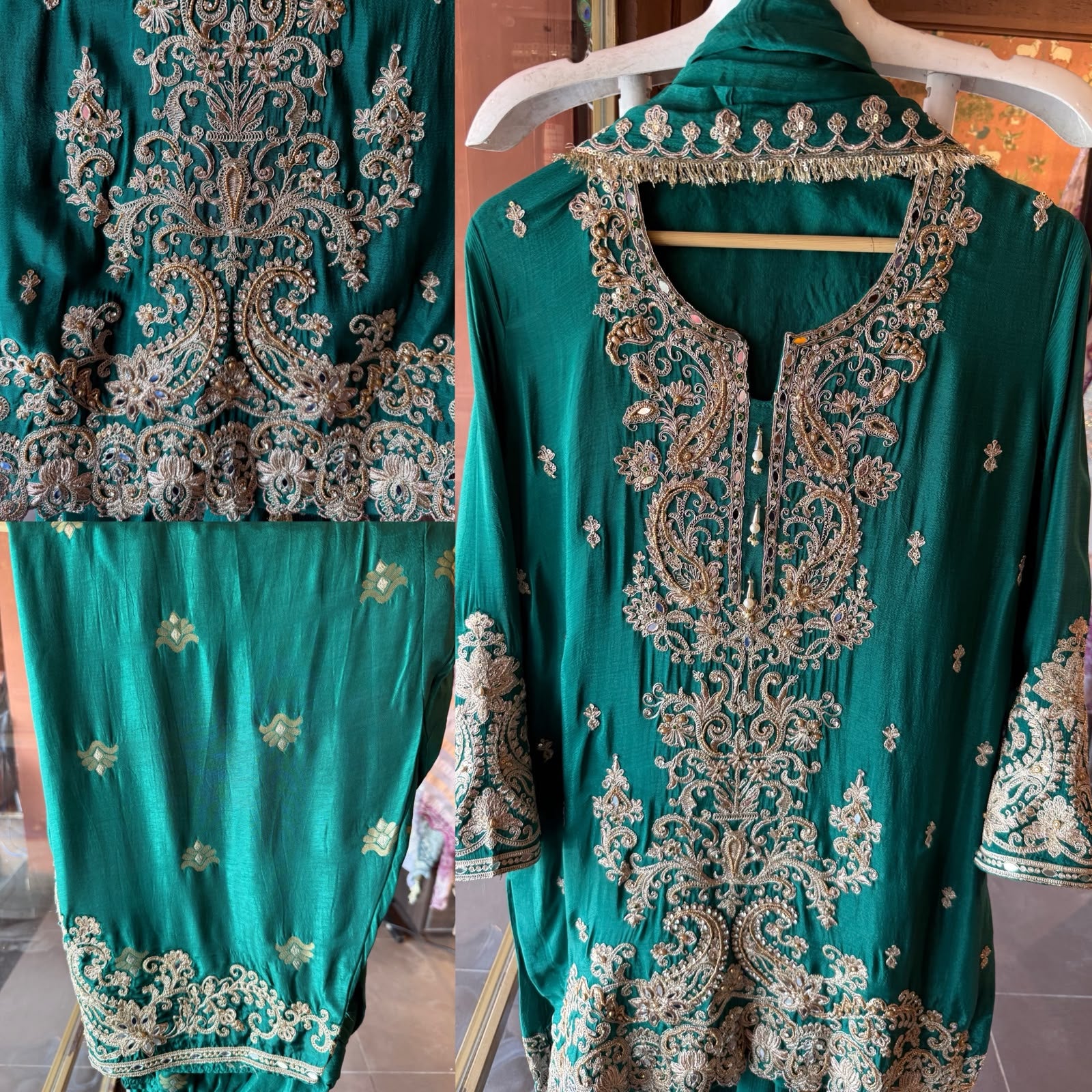 Luxury Embroidered Partywear Suit Set