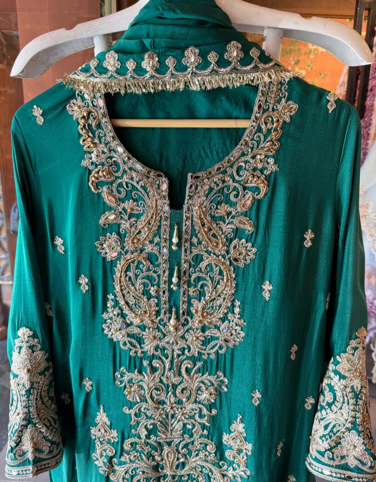 Luxury Embroidered Partywear Suit Set