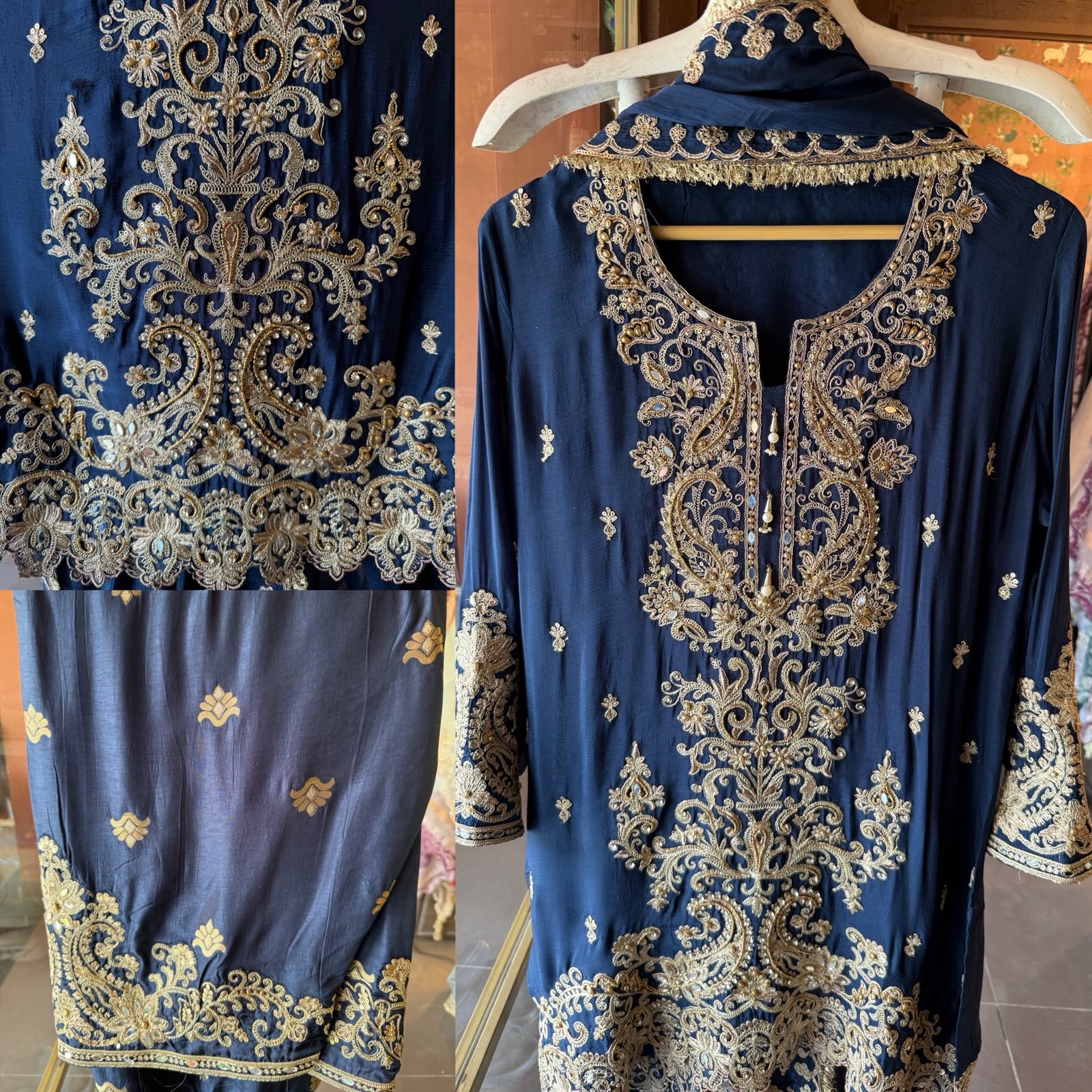 Luxury Embroidered Partywear Suit Set