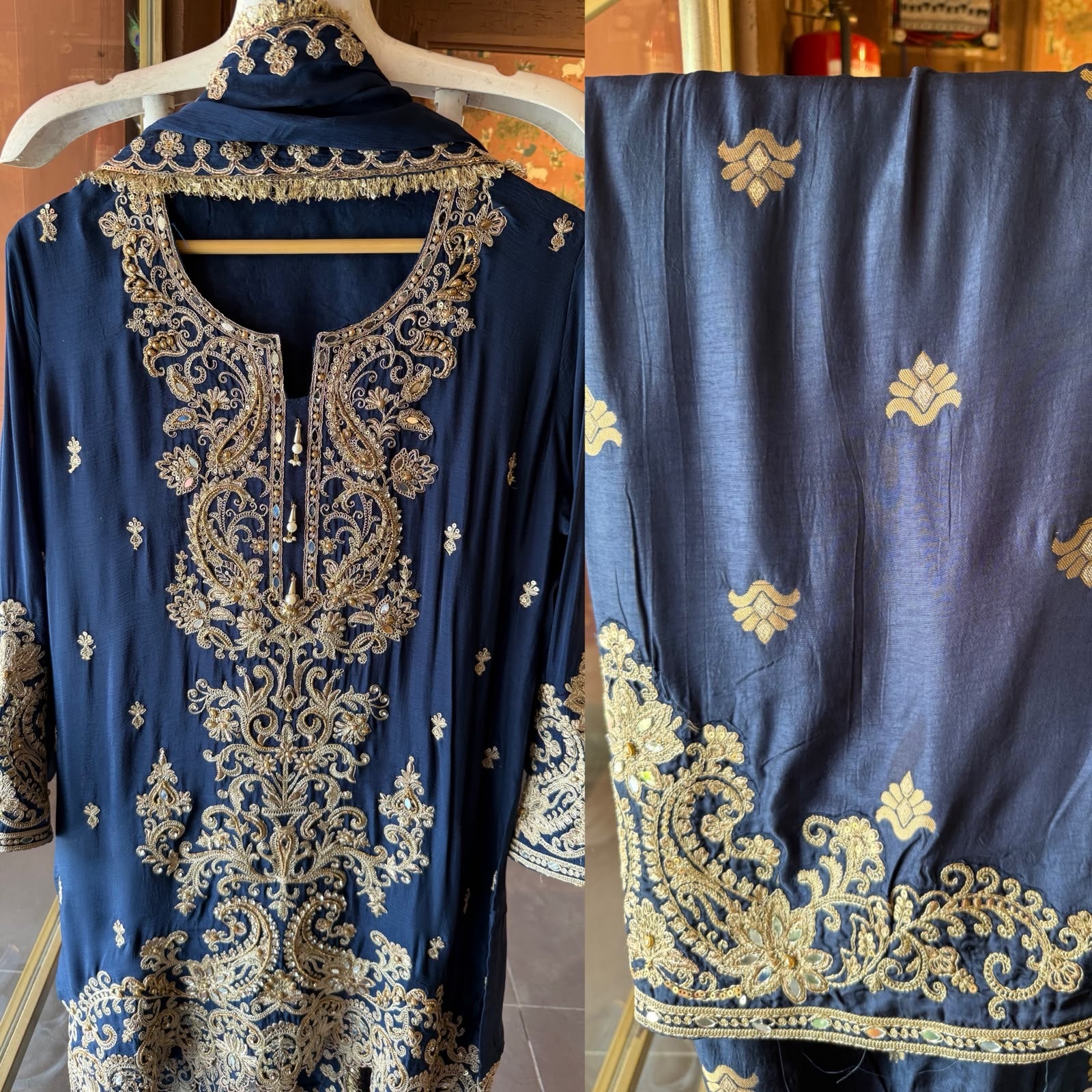 Luxury Embroidered Partywear Suit Set
