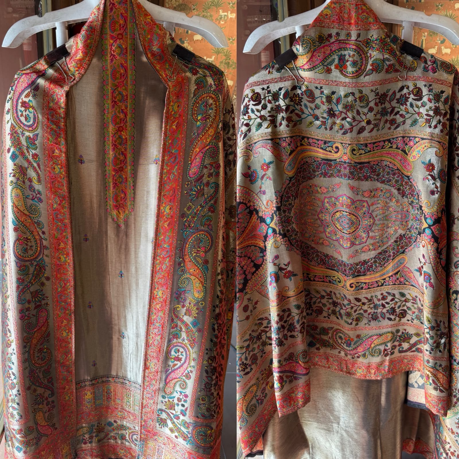 Pure Moonlight silk woven luxury suit set