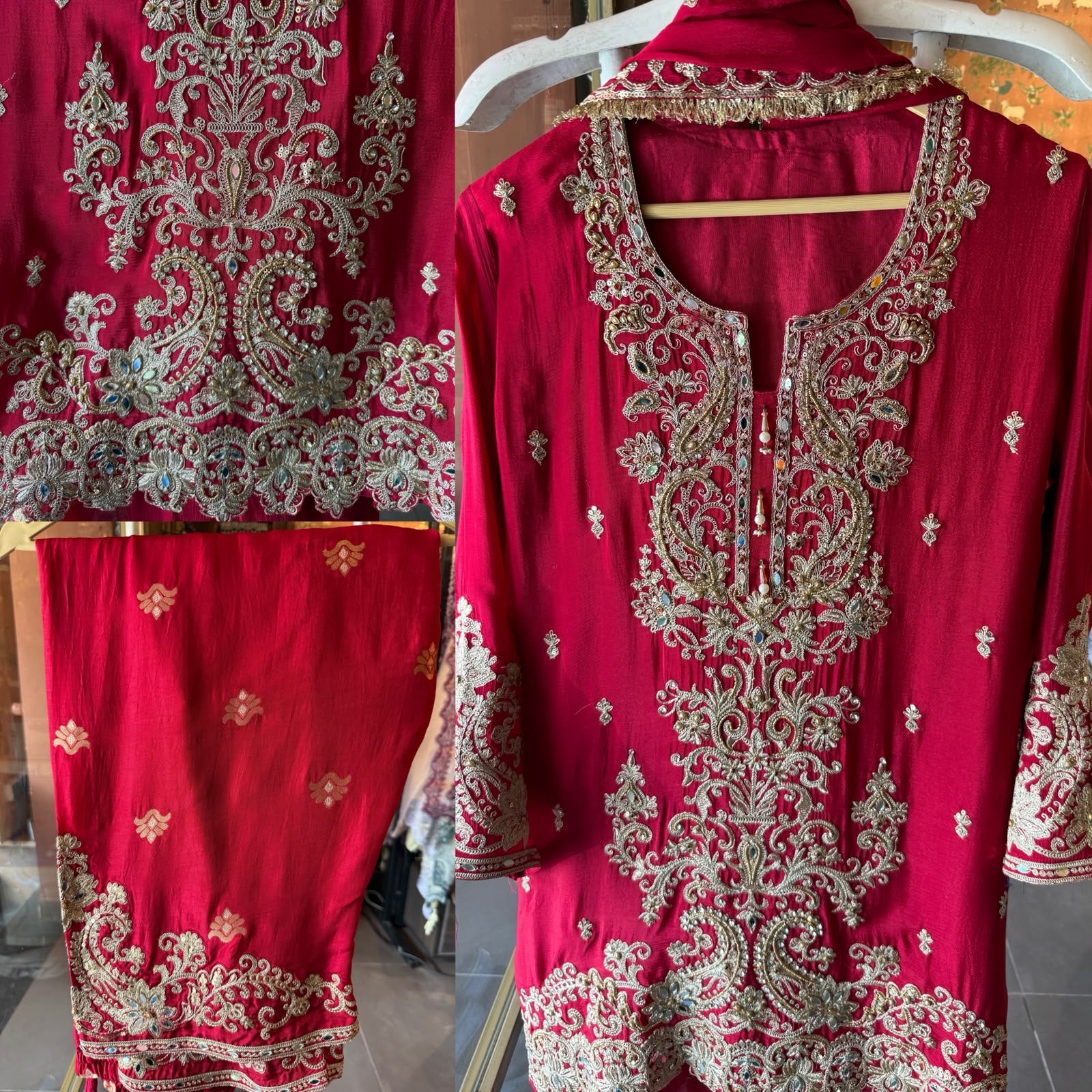 Luxury Embroidered Partywear Suit Set