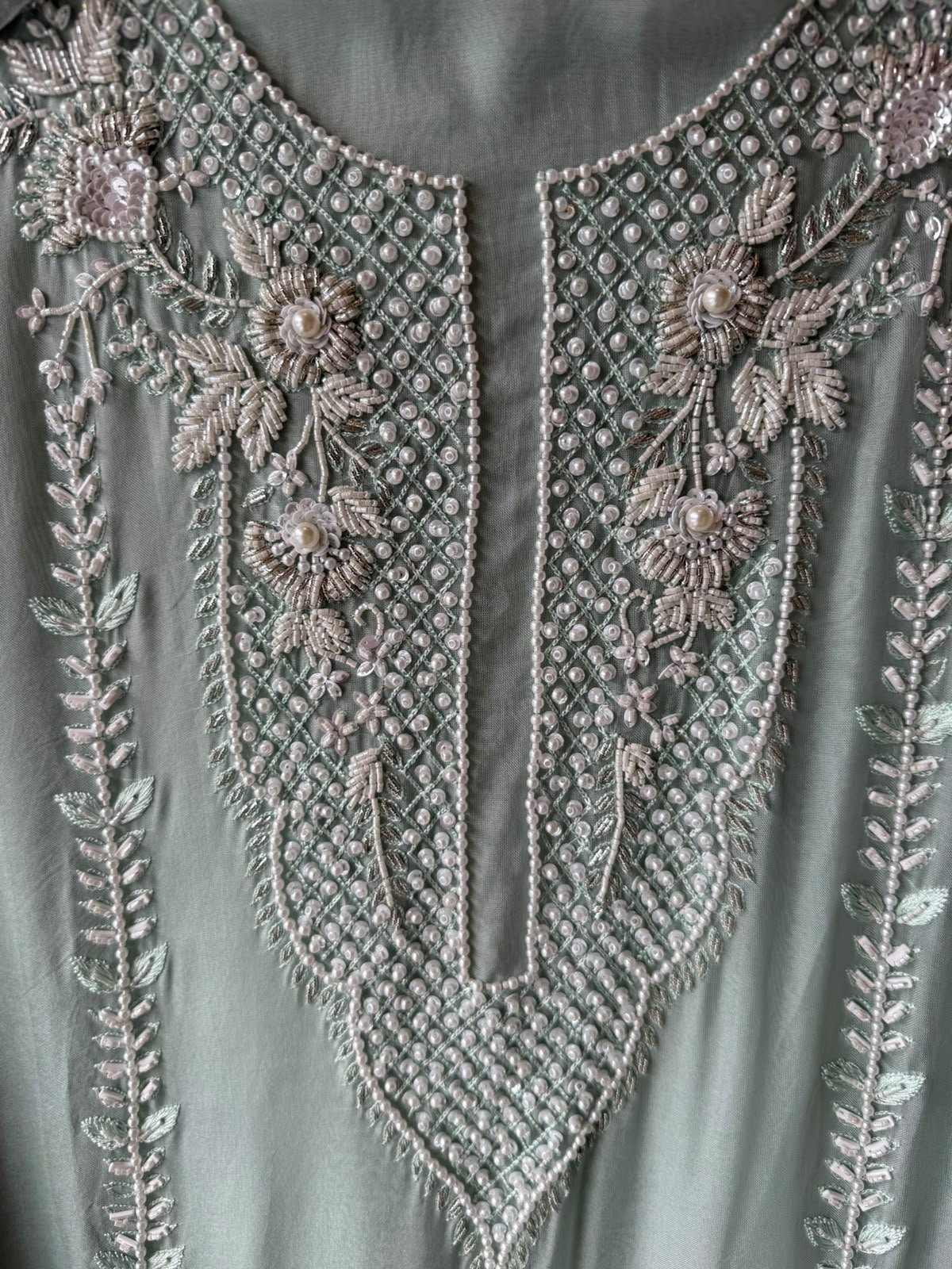 Hand-Embellished Suit Set