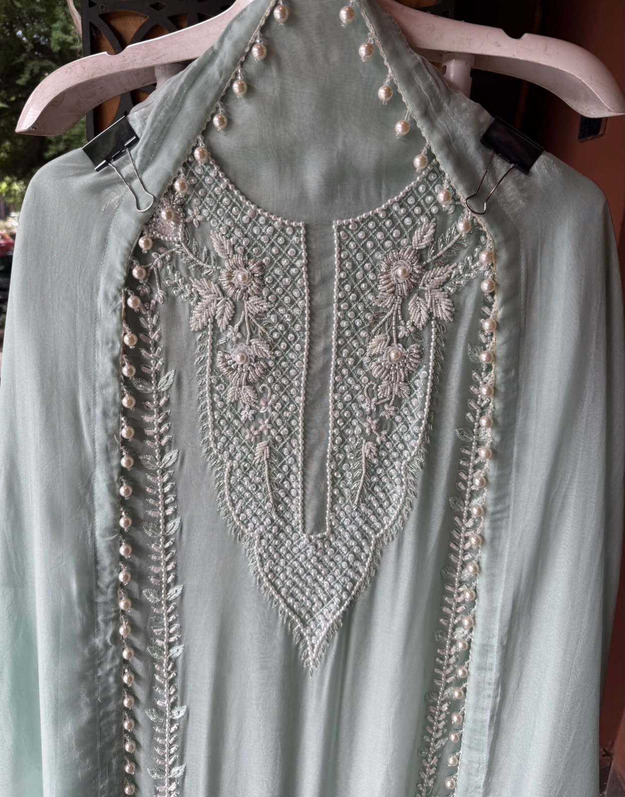 Hand-Embellished Suit Set