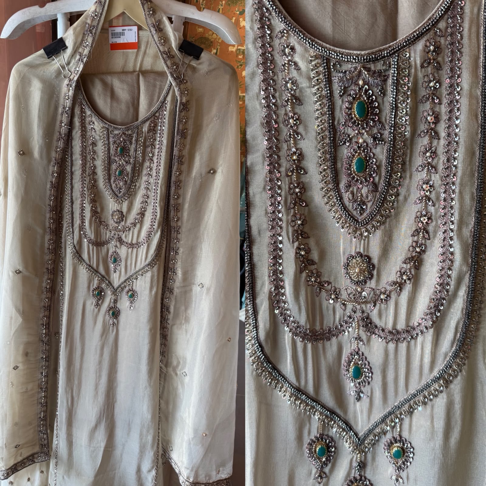 Ivory Handcrafted Suit Set